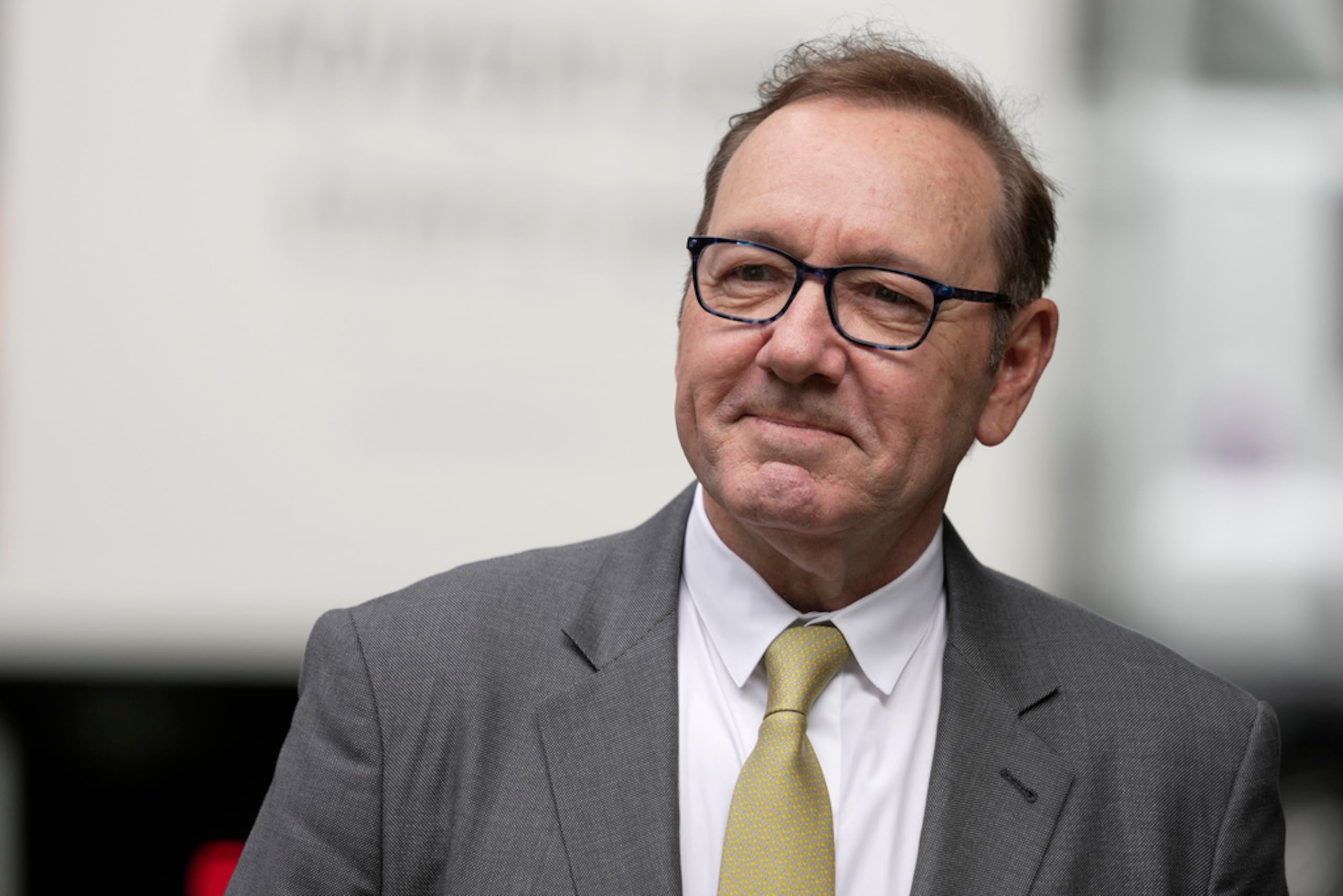 El actor Kevin Spacey en su llegada al Tribunal de la Corona de Southwark en Londres este viernes.