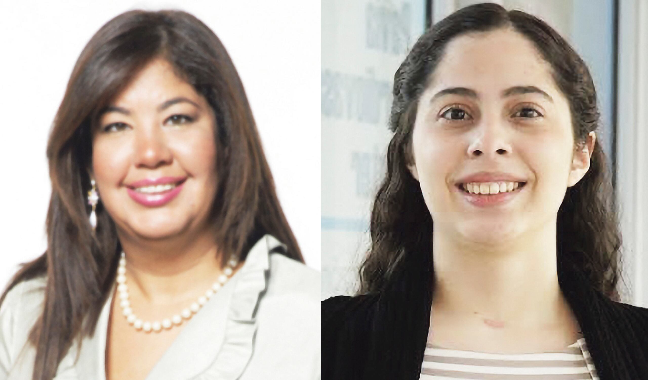 Desde la izquierda, licenciada Tania Conde Sterling y Stephanie Beníquez García.