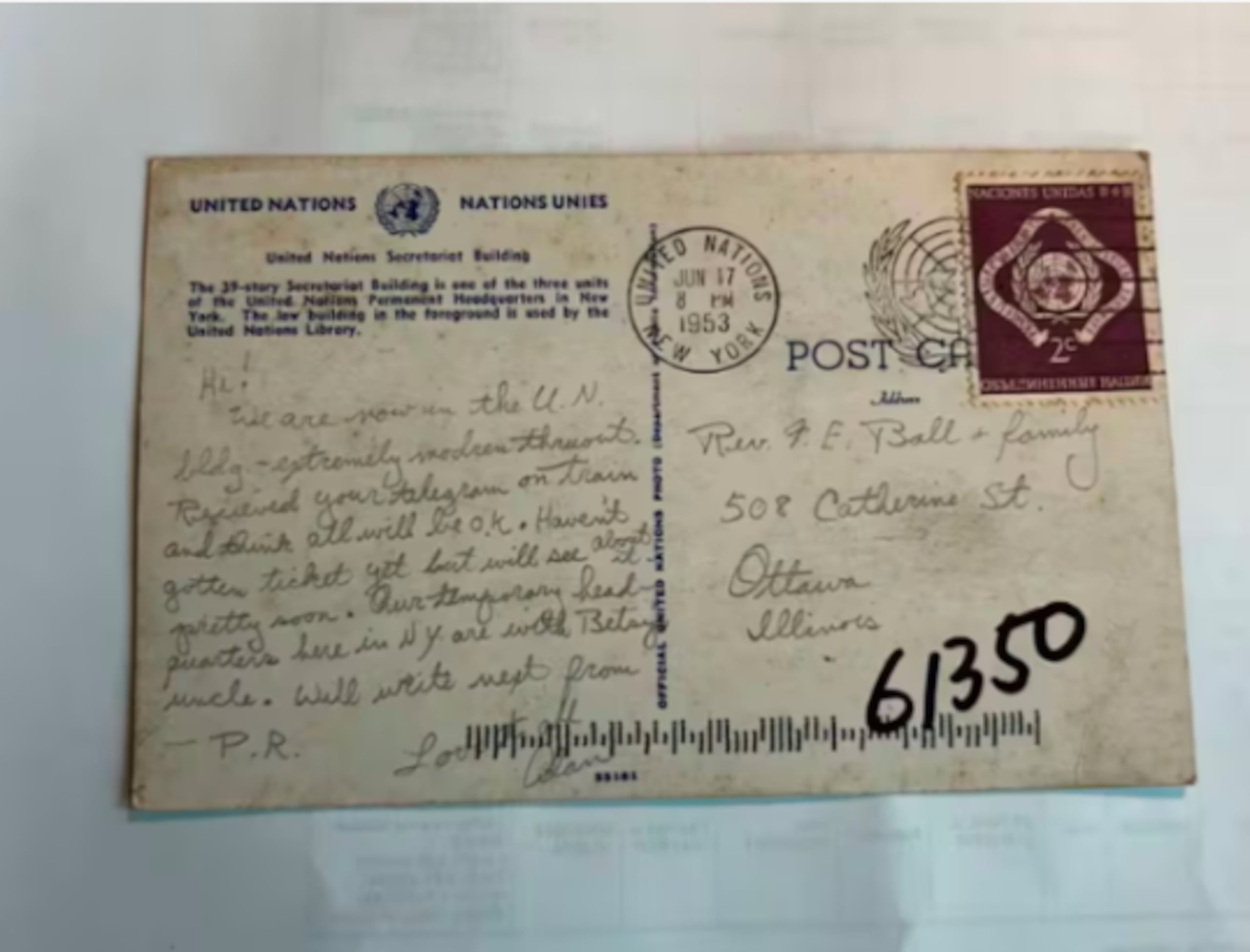 El postal.