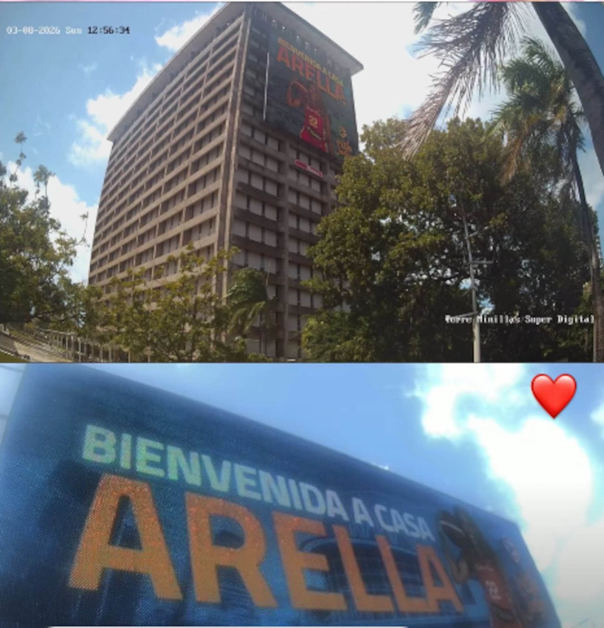 Así recibieron a la estelar jugadora a su llegada a Puerto Rico.