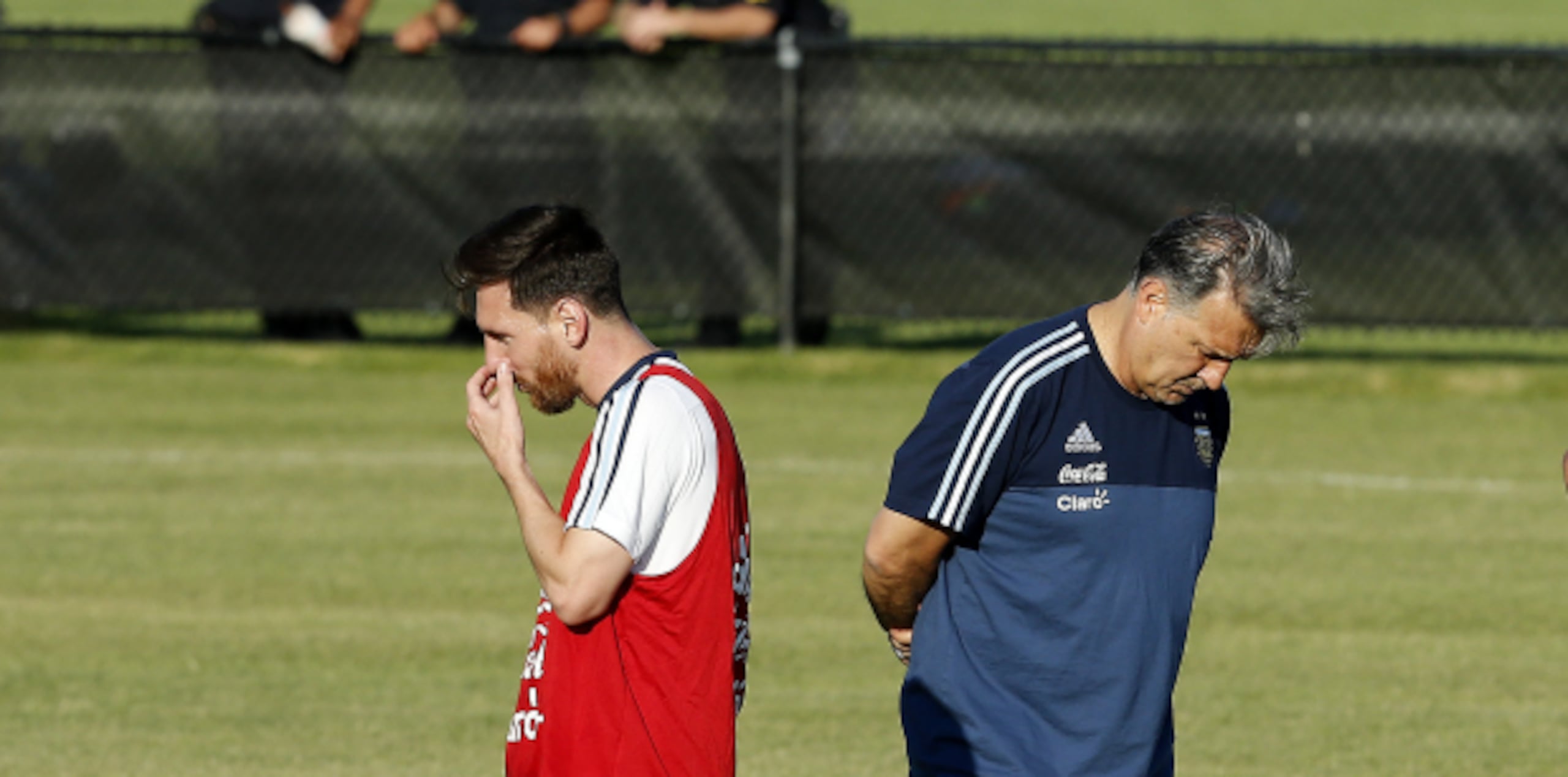 Lionel Messi y Gerardo Martino. (Agencia EFE)