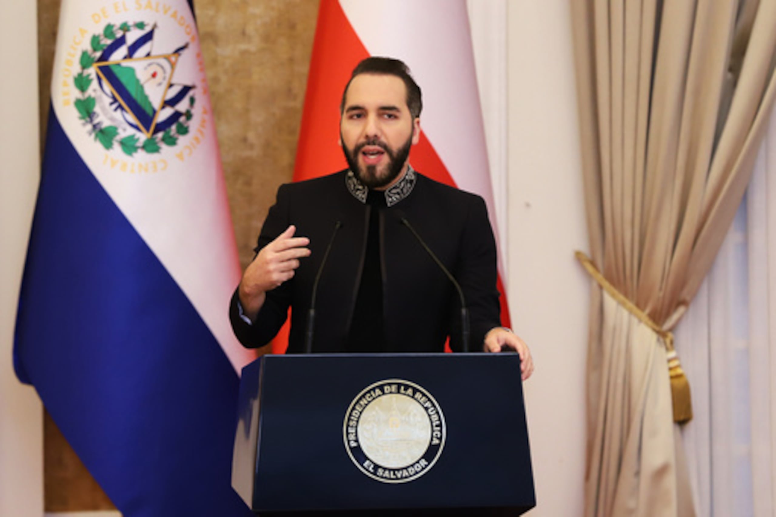 El presidente de El Salvador, Nayib Bukele