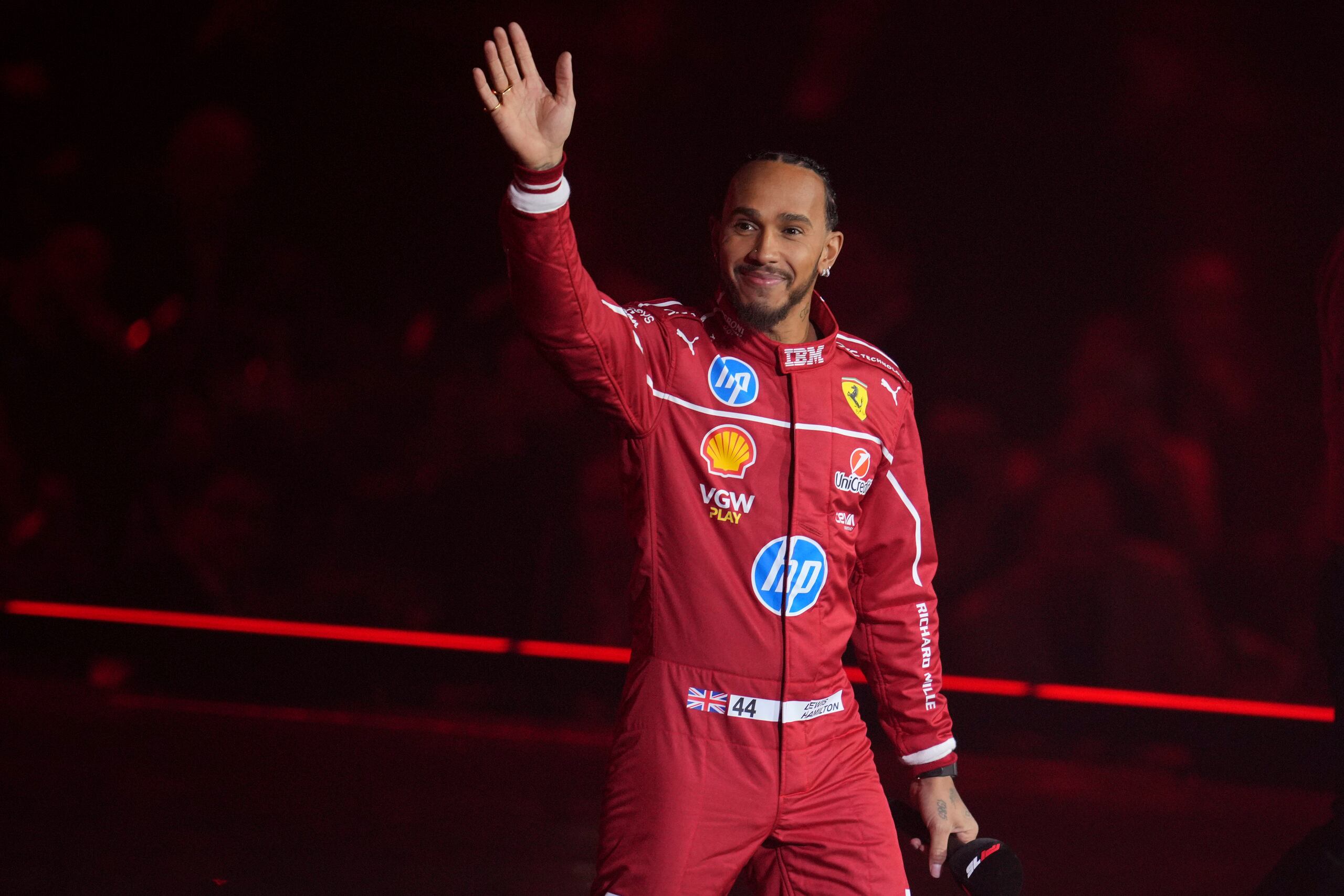 Lewis Hamilton, nuevo piloto de Ferrari.