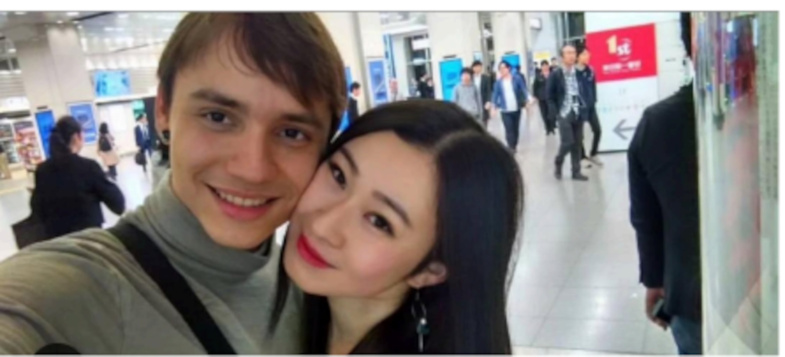Christian Gandía y su esposa