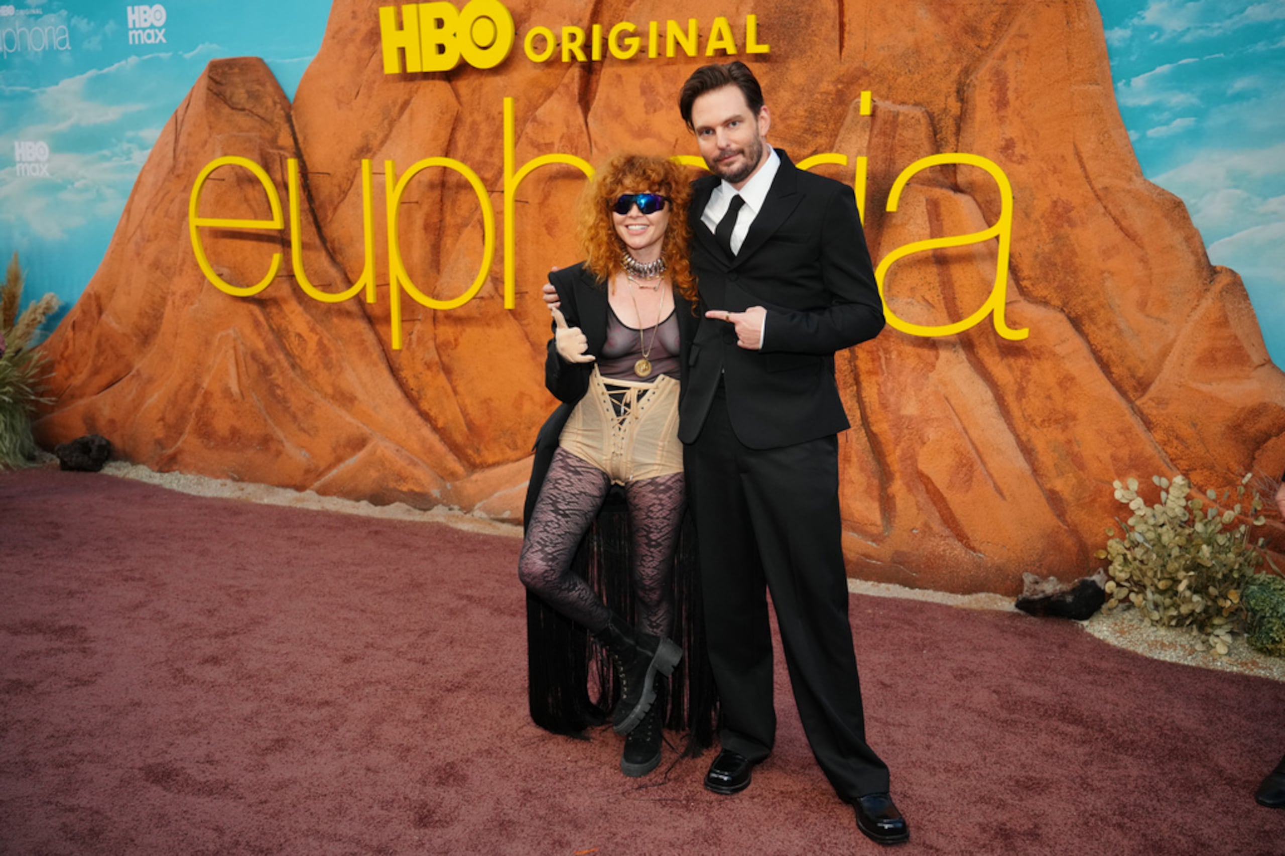 Natasha Lyonne y Sam Levinson llegan al estreno de la tercera temporada de “Euphoria” el martes 7 de abril de 2026 en el TCL Chinese Theatre en Los Ángeles.