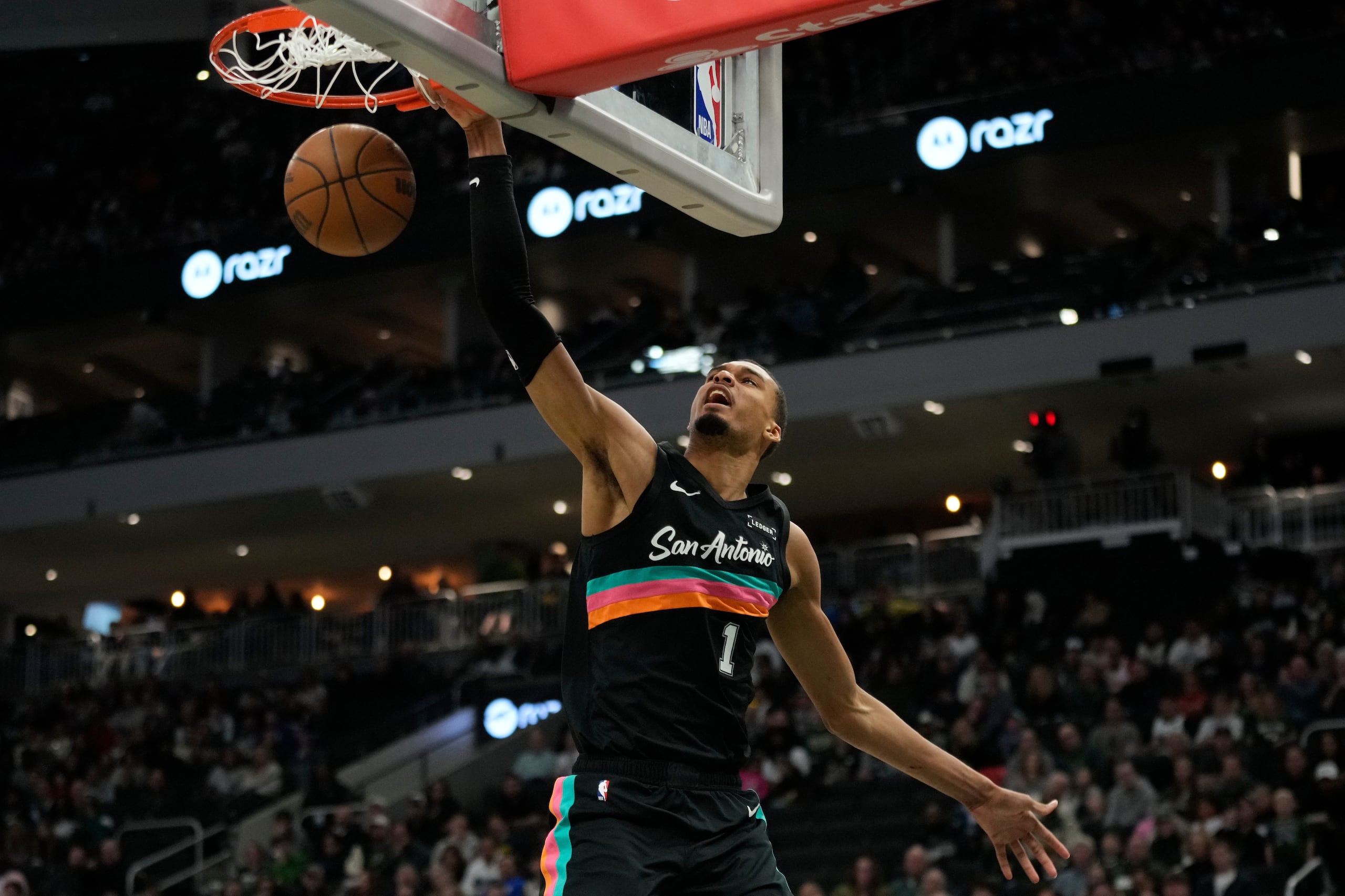 Victor Wembanyama de los Spurs de San Antonio.