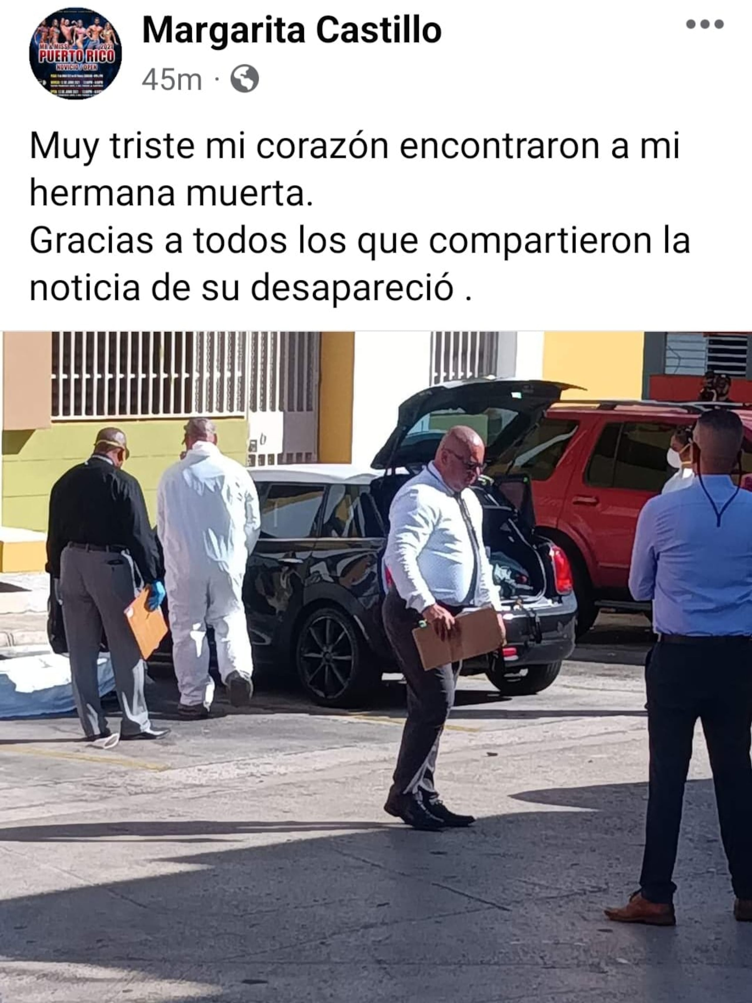 María Margarita Castillo Ortiz se encontraba desaparecida desde el 29 de diciembre de 2023.