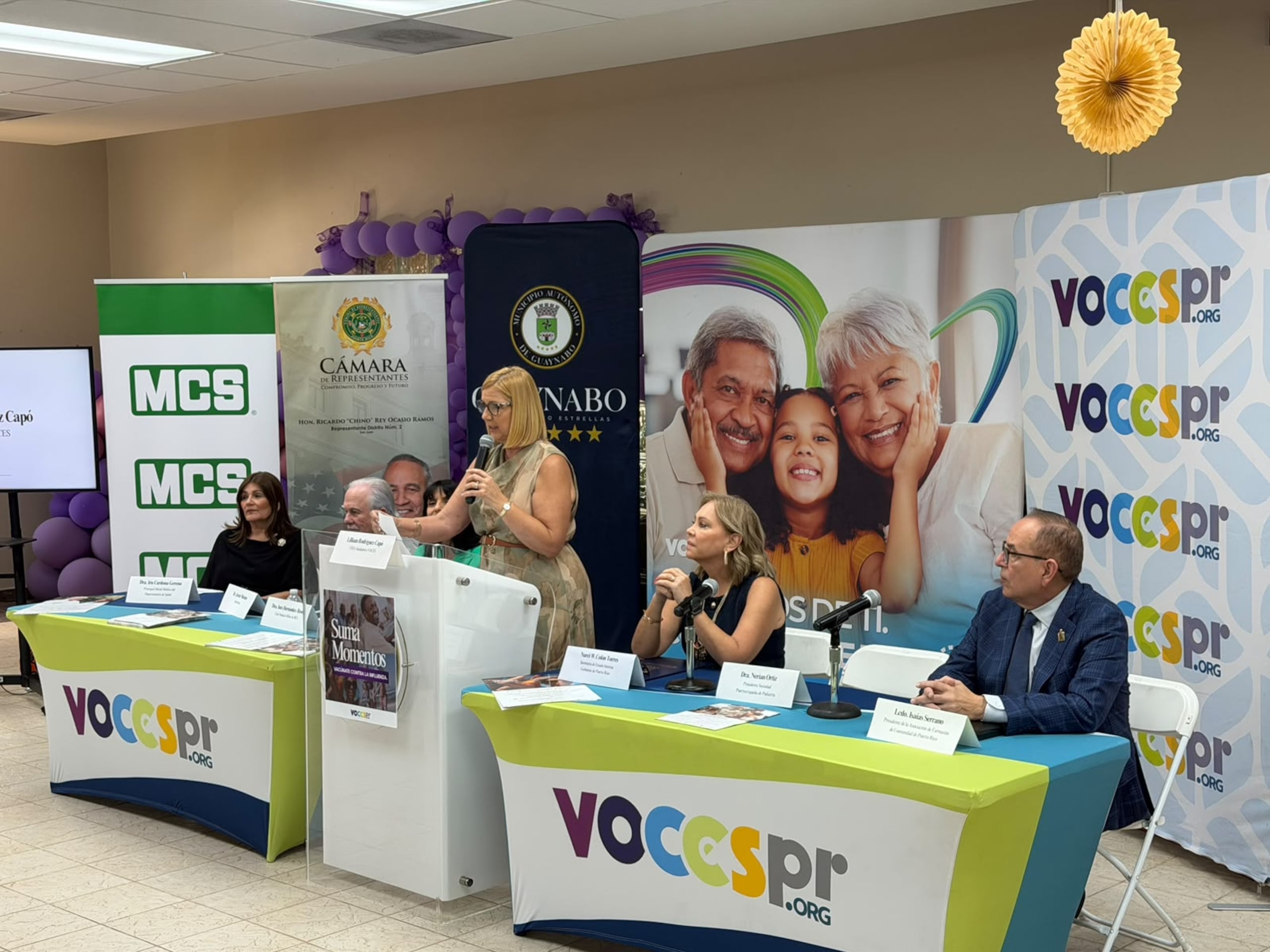 La organización VOCES presentó la campaña "Suma Momentos: Vacúnate contra la Influenza" para impulsar la vacunación ahora que comienza la temporada esa enfermedad.