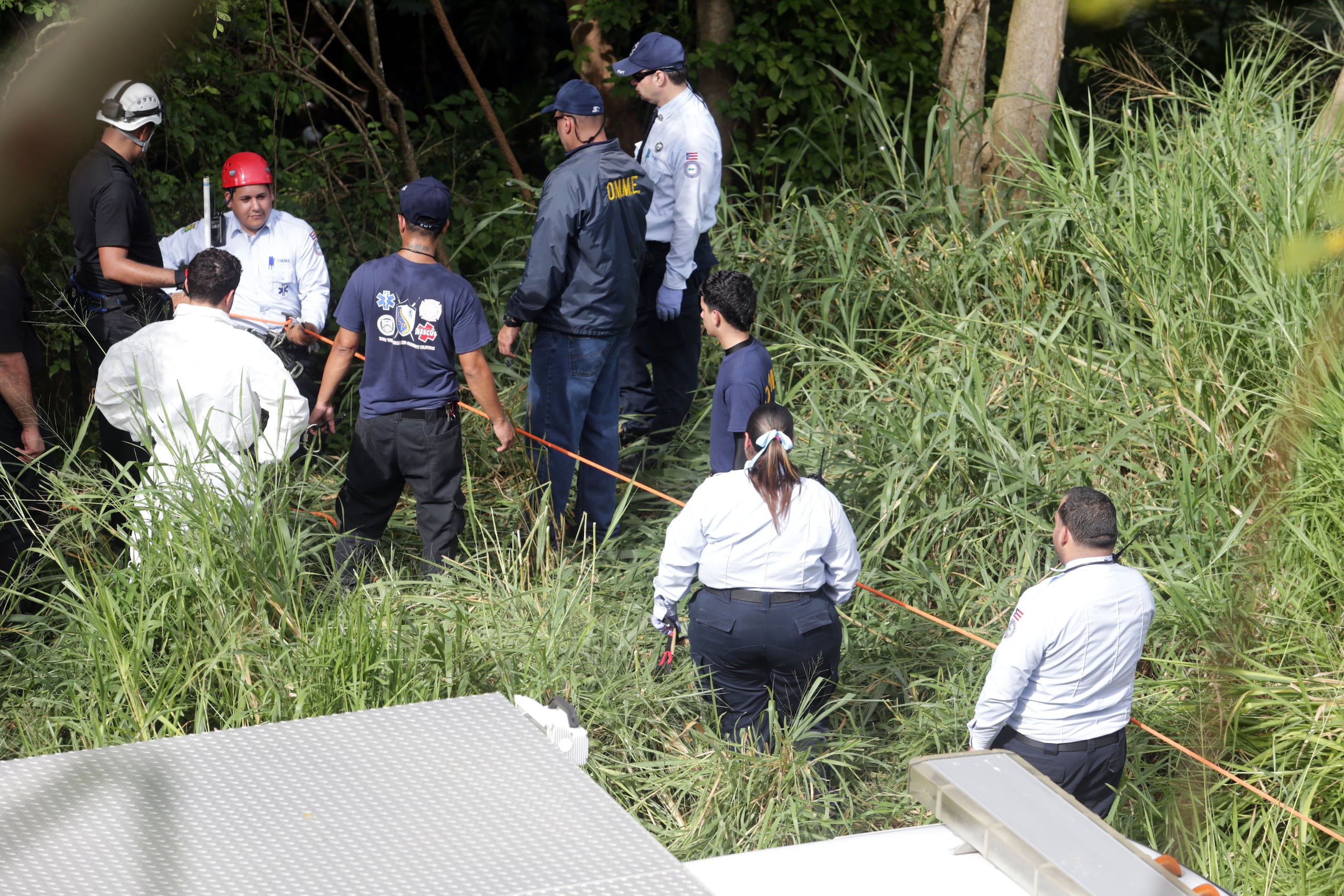 La búsqueda de las partes del cuerpo se concentró en la barriada El Cerro, en Gurabo.