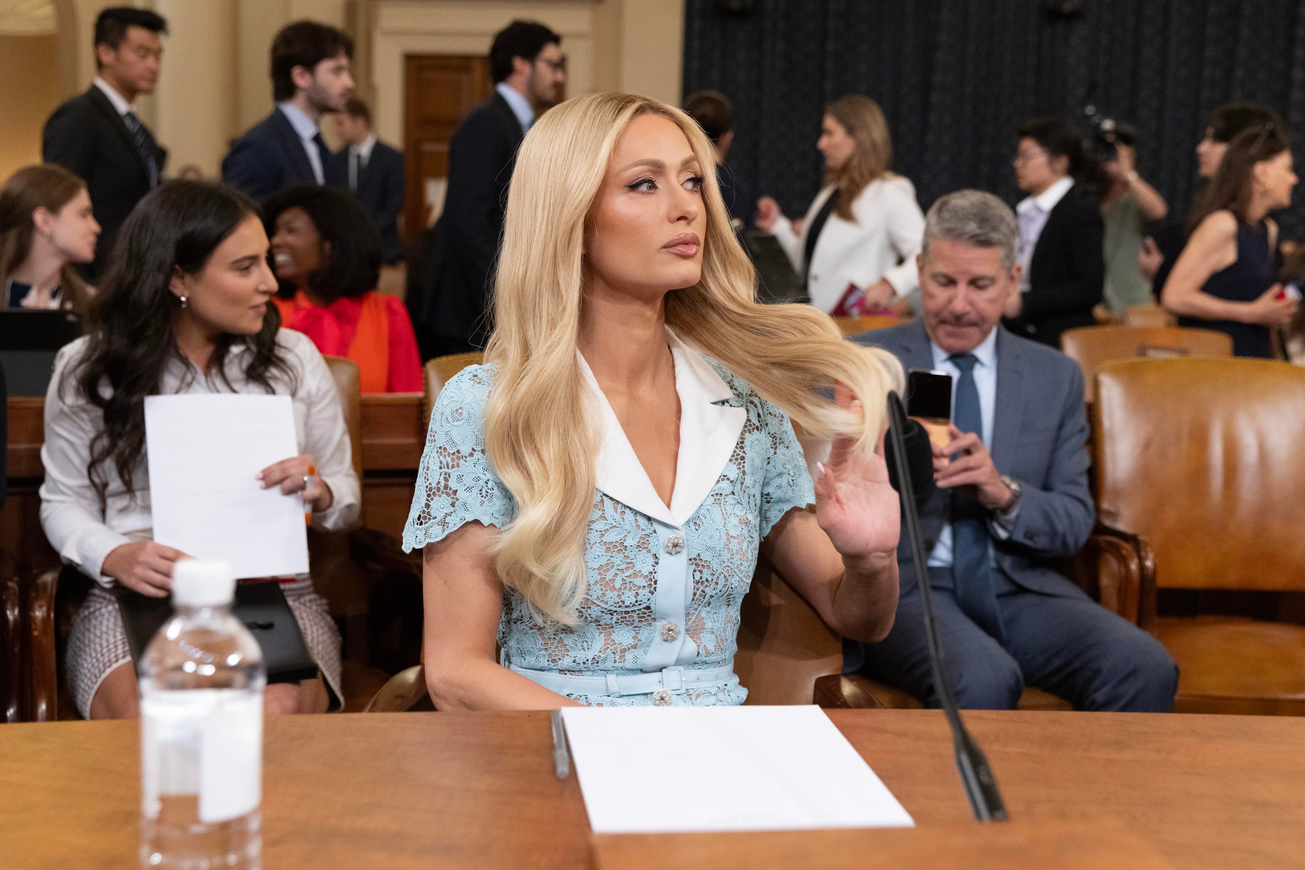 La personalidad de los medios y empresaria estadounidense Paris Hilton (EFE/EPA/MICHAEL REYNOLDS)
