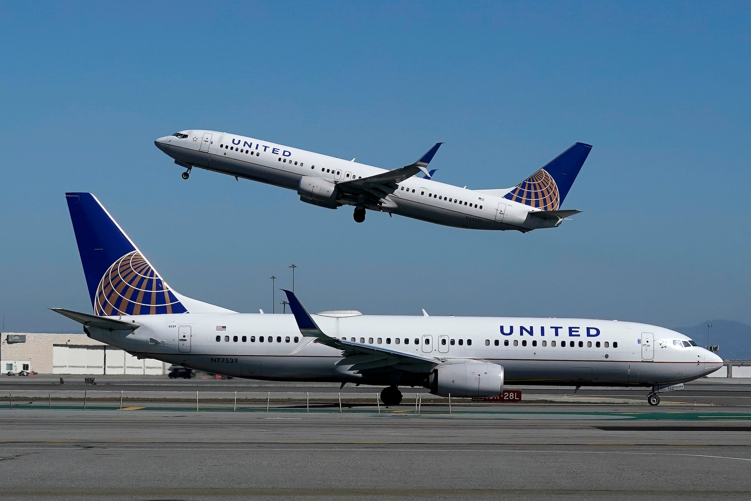 Aviones de United Airlines.