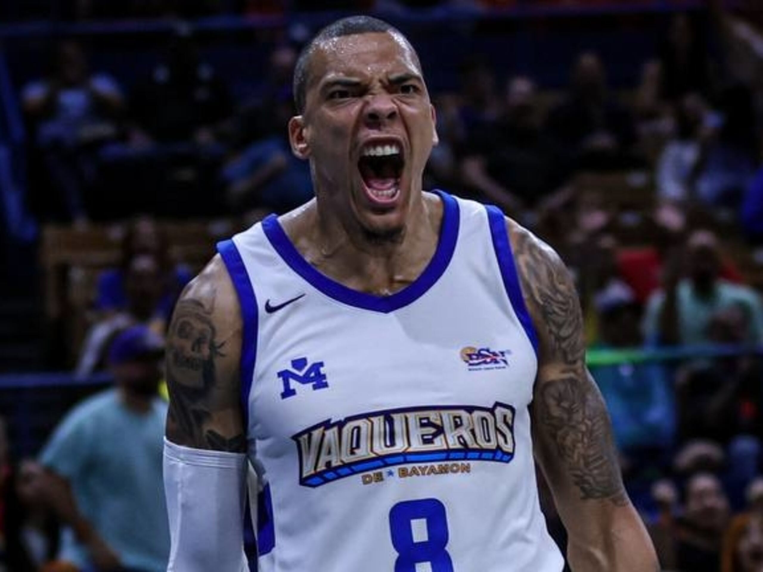 Jacob Wiley durante su última temporada con los Vaqueros de Bayamón en el BSN.