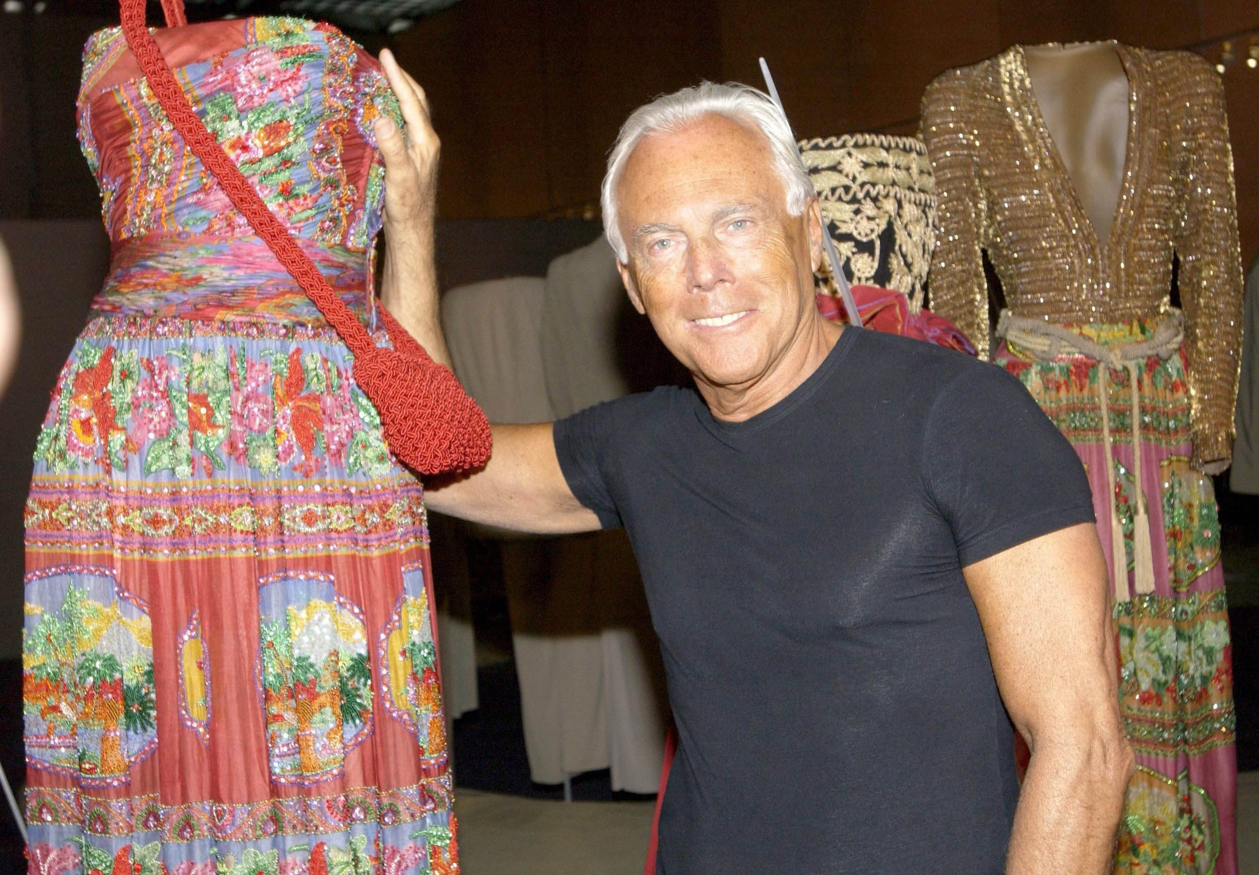 El disenador italiano Giorgio Armani (EFE/Bernd Settnik)