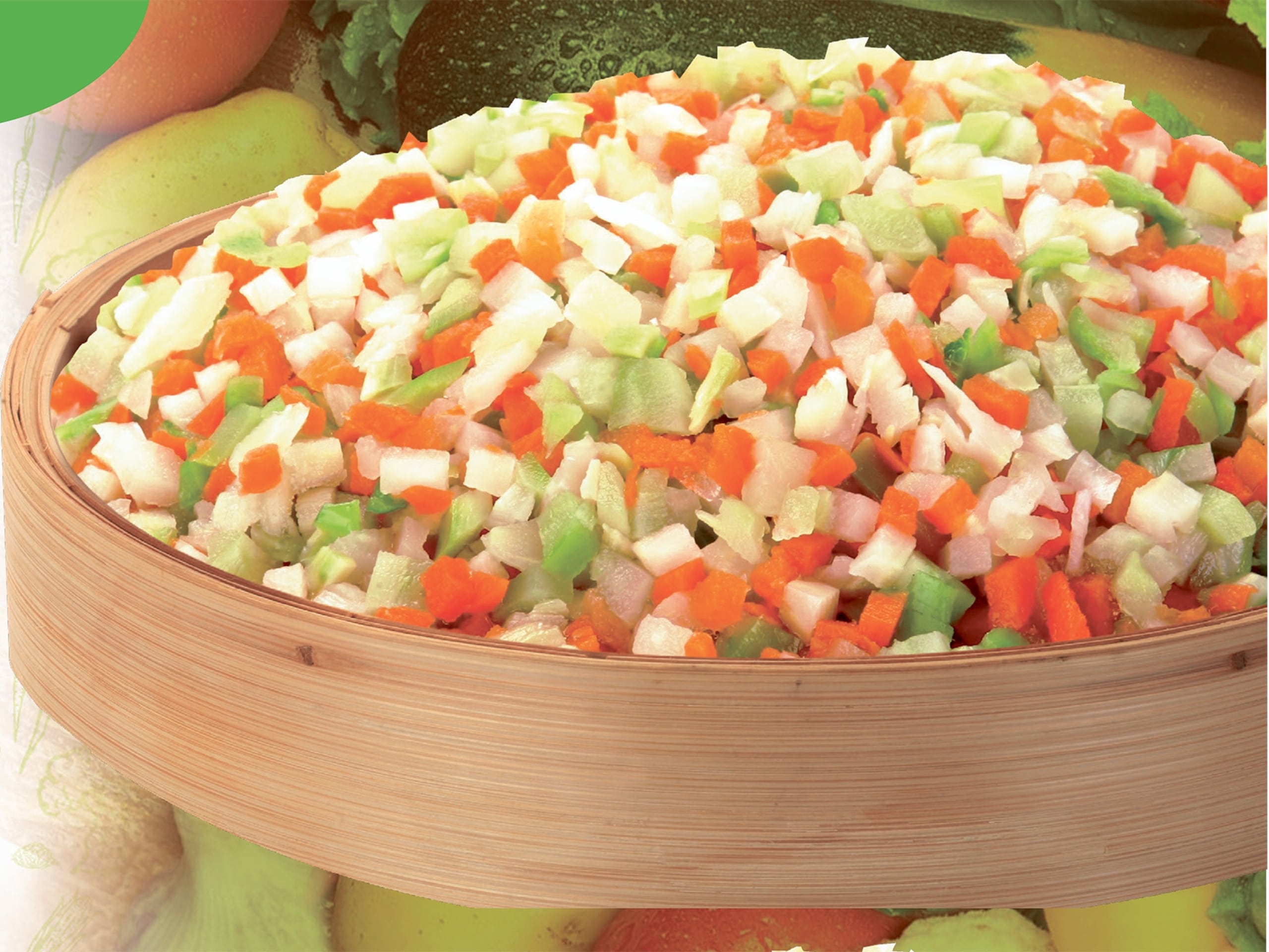 Riced carrot con nueces de Garden Foods.