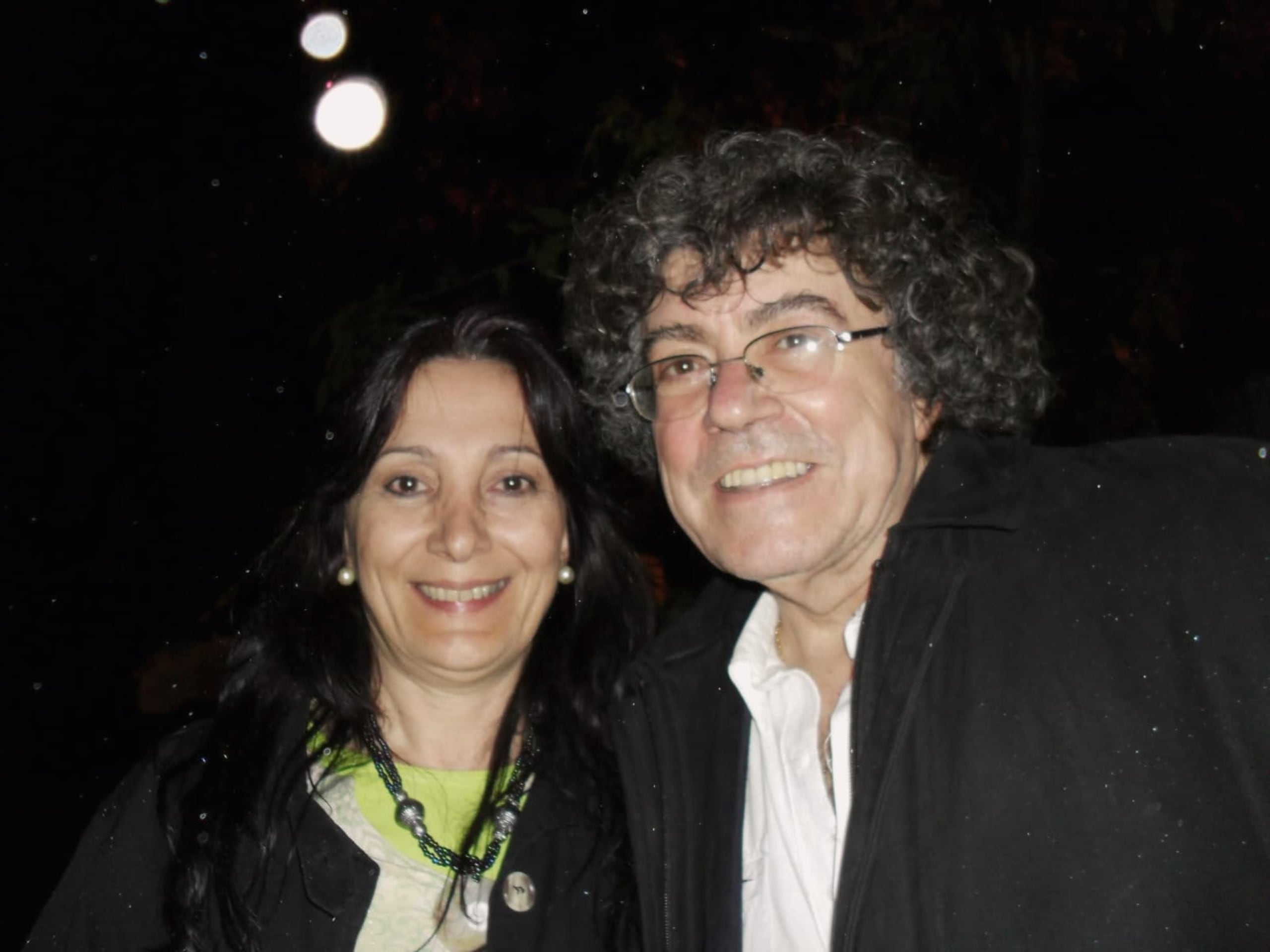 Marta Pizzo junto a Piero.