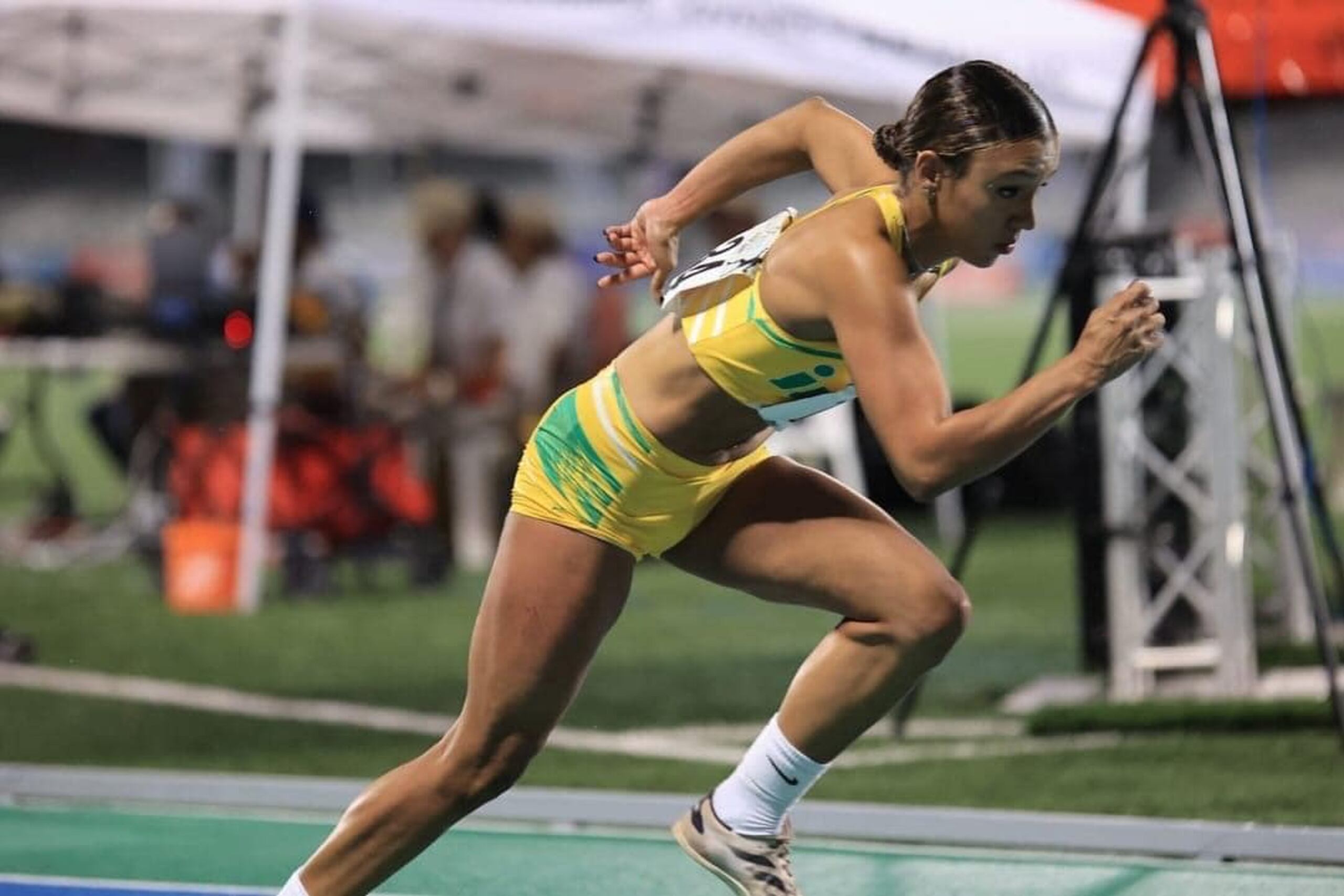 Nadesha Pacheco, atleta de la Universidad Interamericana.