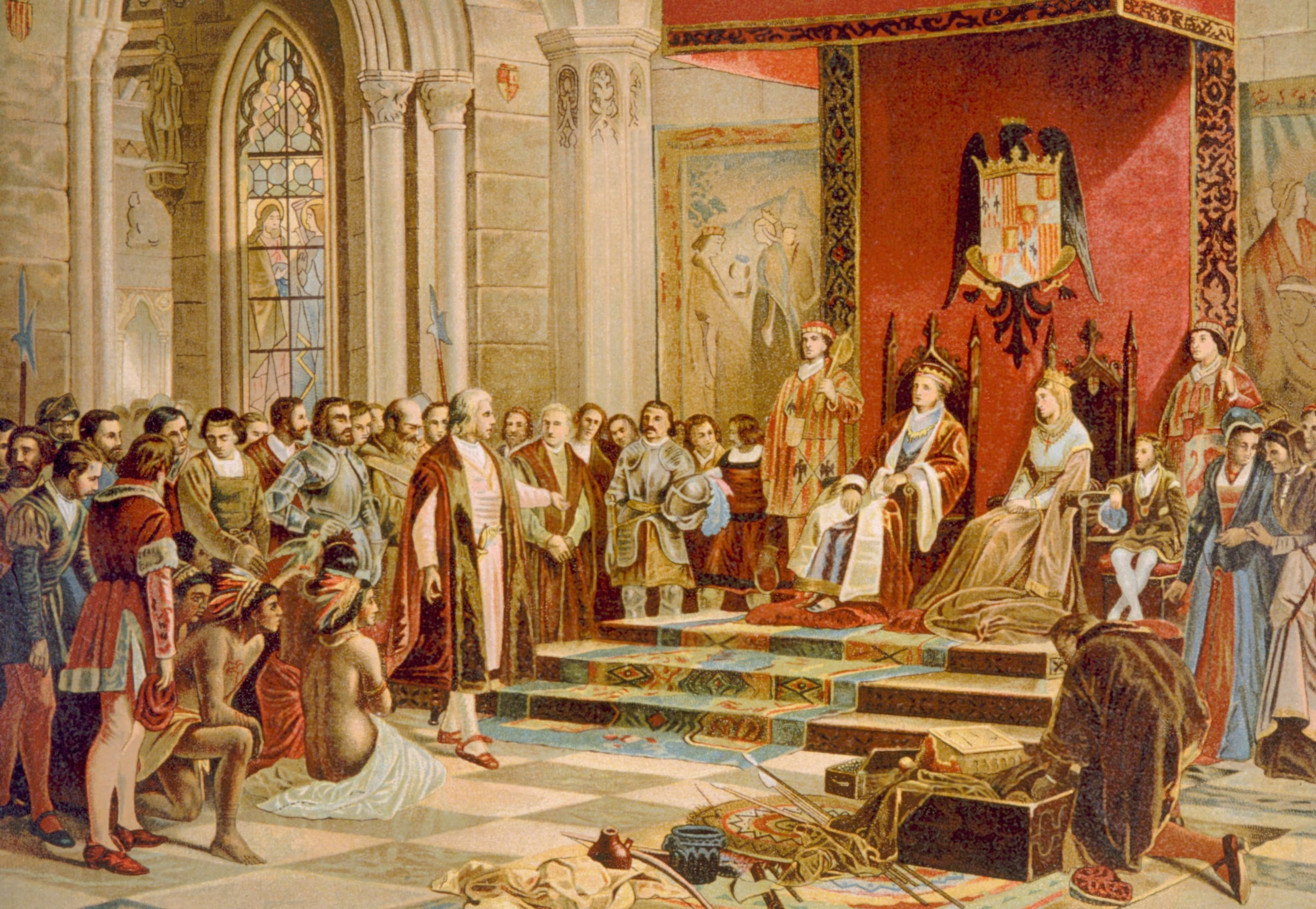 A pesar de conocerse que en la época los colonizadores enviaron esclavos nativos a la península ibérica, para 1500 la reina Isabel la Católica cuestionó la autoridad de Cristóbal Colón “para poder dar a nadie a mis vasallos”.
