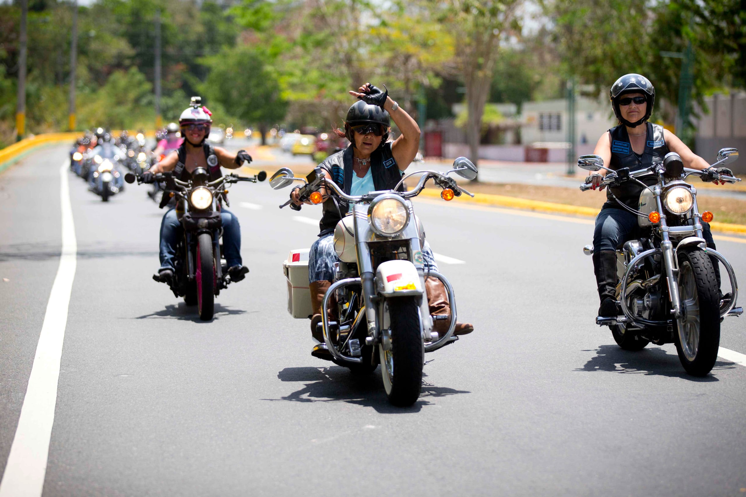 Todas participaron del Séptimo Día Internacional de la Mujer Motociclista.