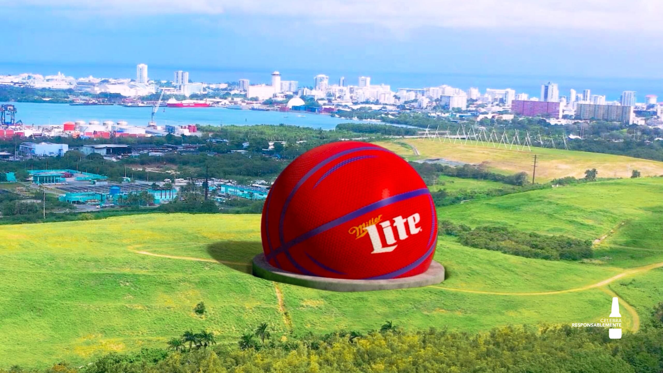 "La Esfera" de Las Vegas llega a Puerto Rico de la mano de Miller Lite. Esta experiencia digital única fue ubicada en la loma del Expreso 22.