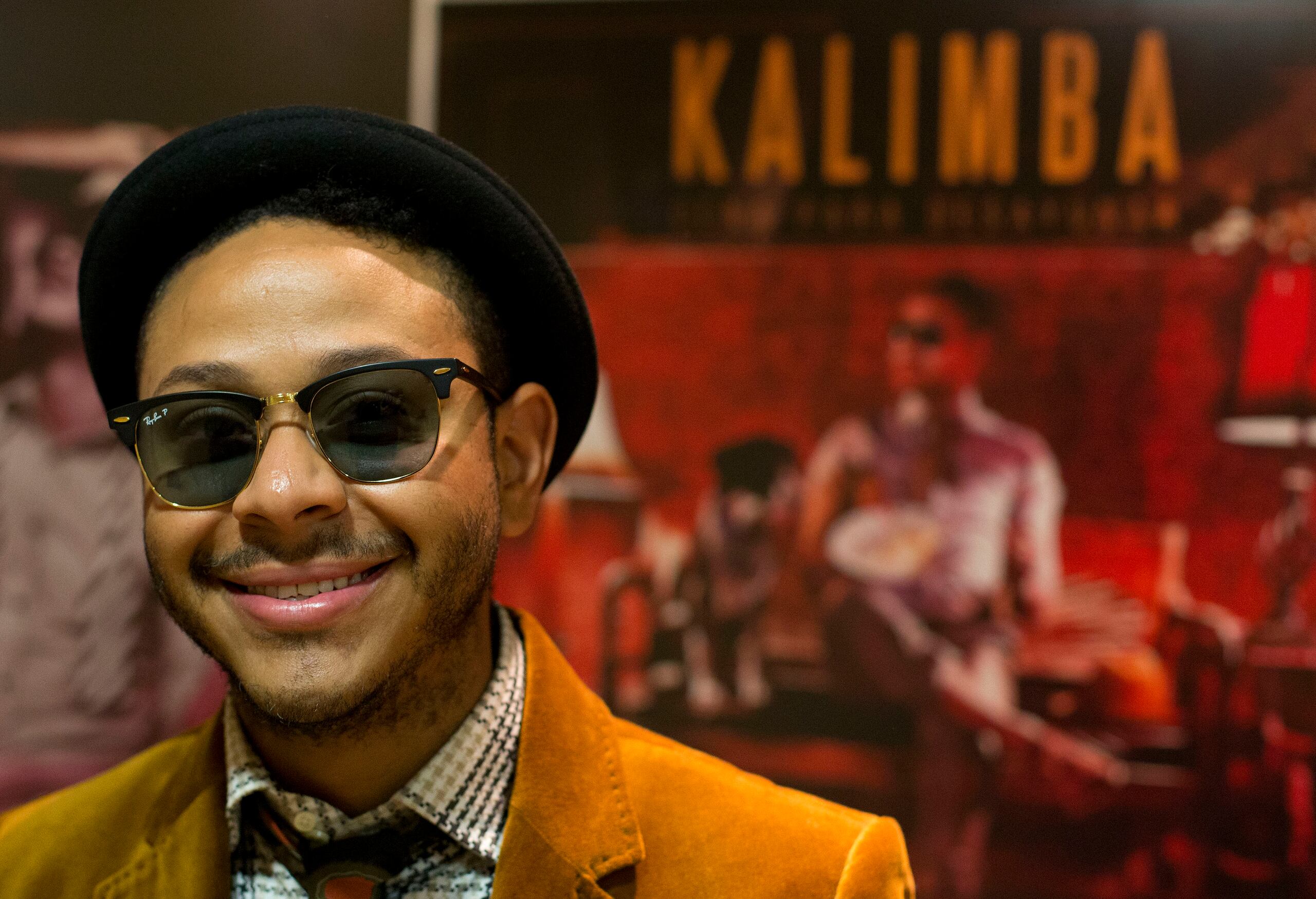 Kalimba durante una entrevista con respecto a su nuevo álbum, en las oficinas de Sony Music en la Ciudad de México, el 10 de julio de 2014.