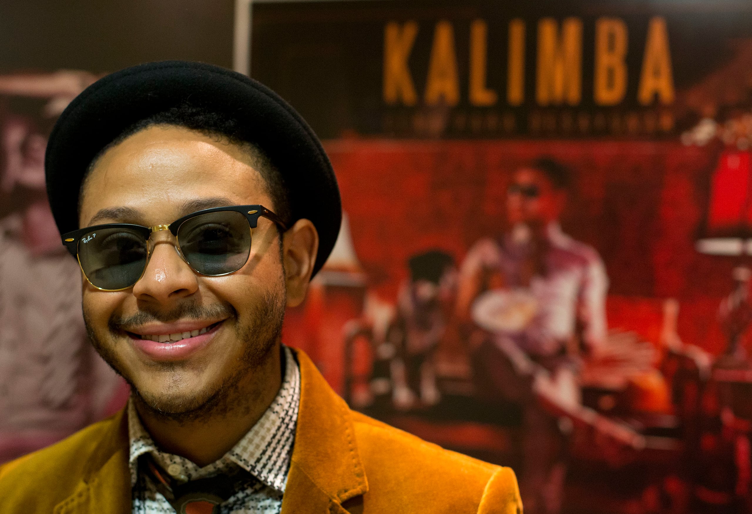 Kalimba durante una entrevista con respecto a su nuevo álbum, en las oficinas de Sony Music en la Ciudad de México, el 10 de julio de 2014.