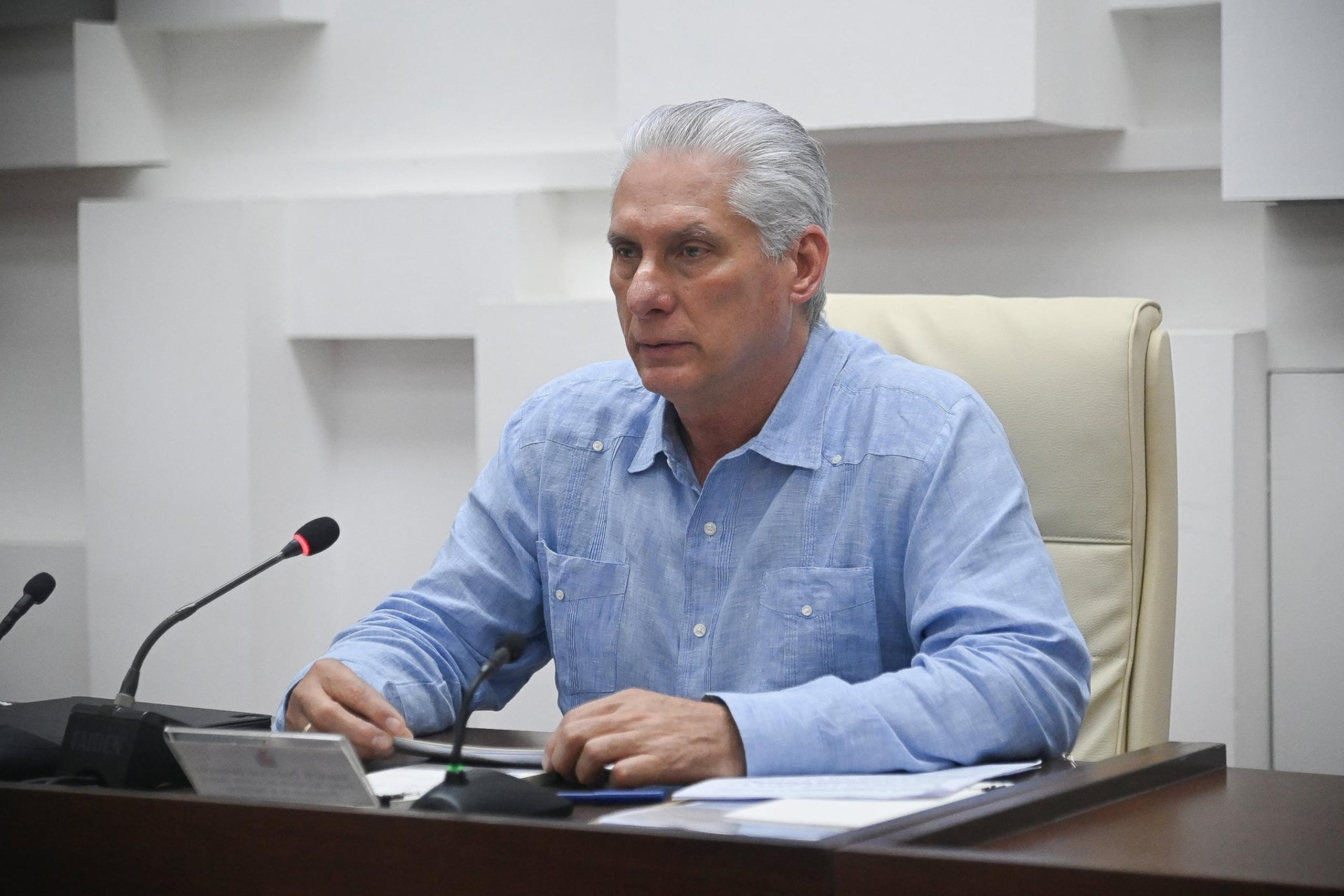 El presidente de Cuba, Miguel Díaz-Canel