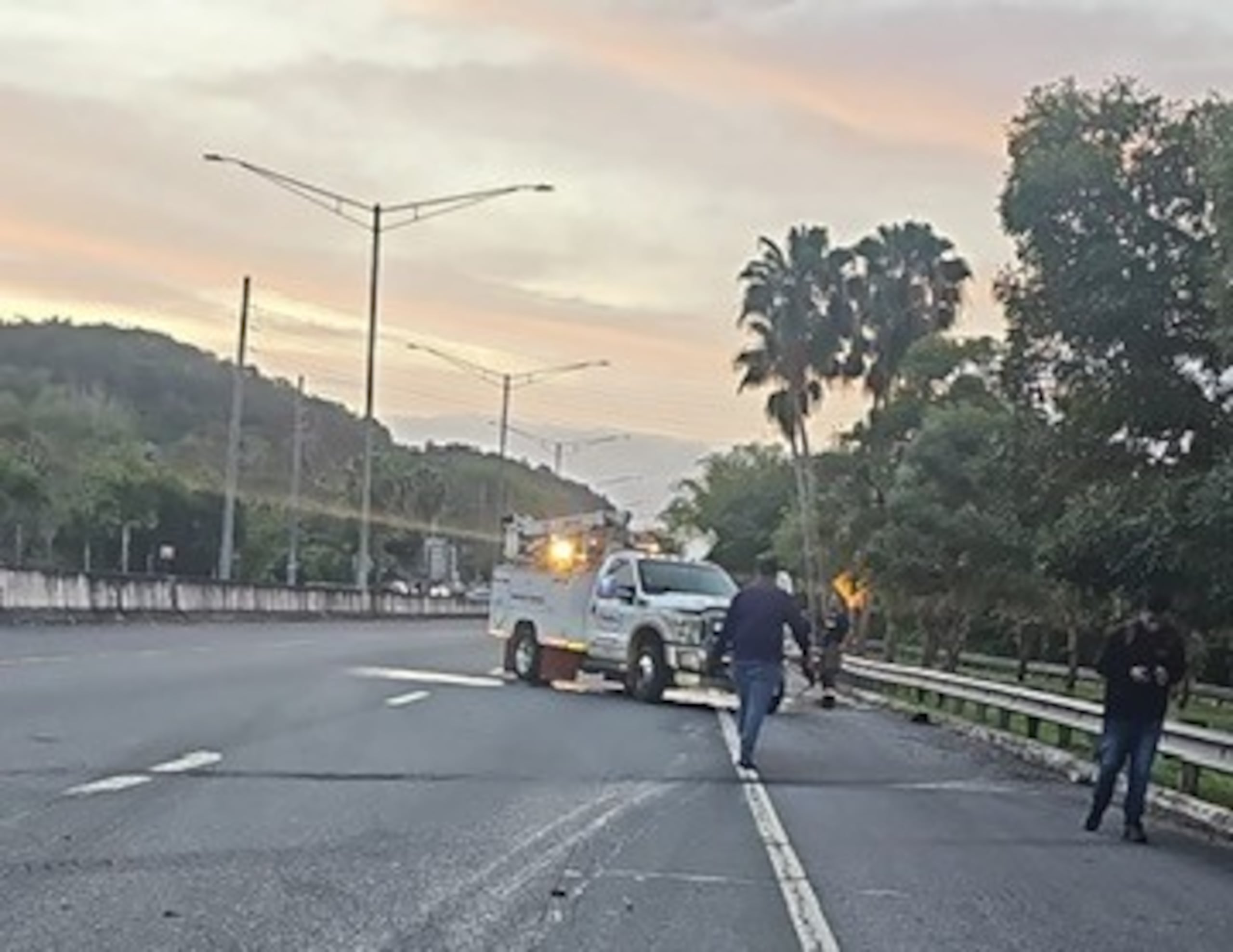 El incidente ocurrió esta mañana.