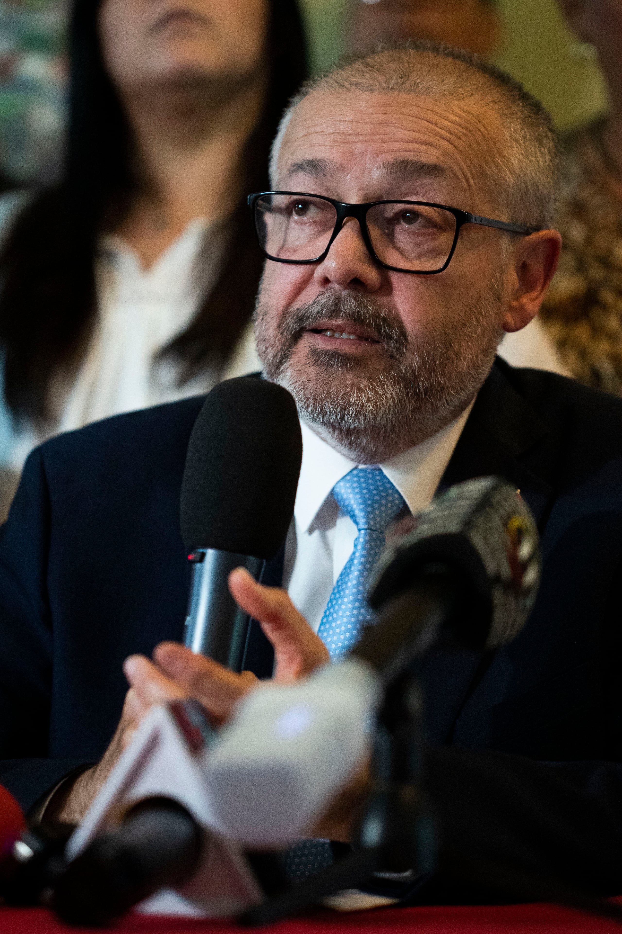 22 de agosto de 2023, Ponce Puerto Rico El alcalde del municipio de Ponce, Dr. Luis Irizarry Pabón realizó conferencia de prensa para hablar sobre investigaciones en su contra relacionadas a fondos de su campaña electora. FOTO POR: Josian Bruno Gómez / GFR Media