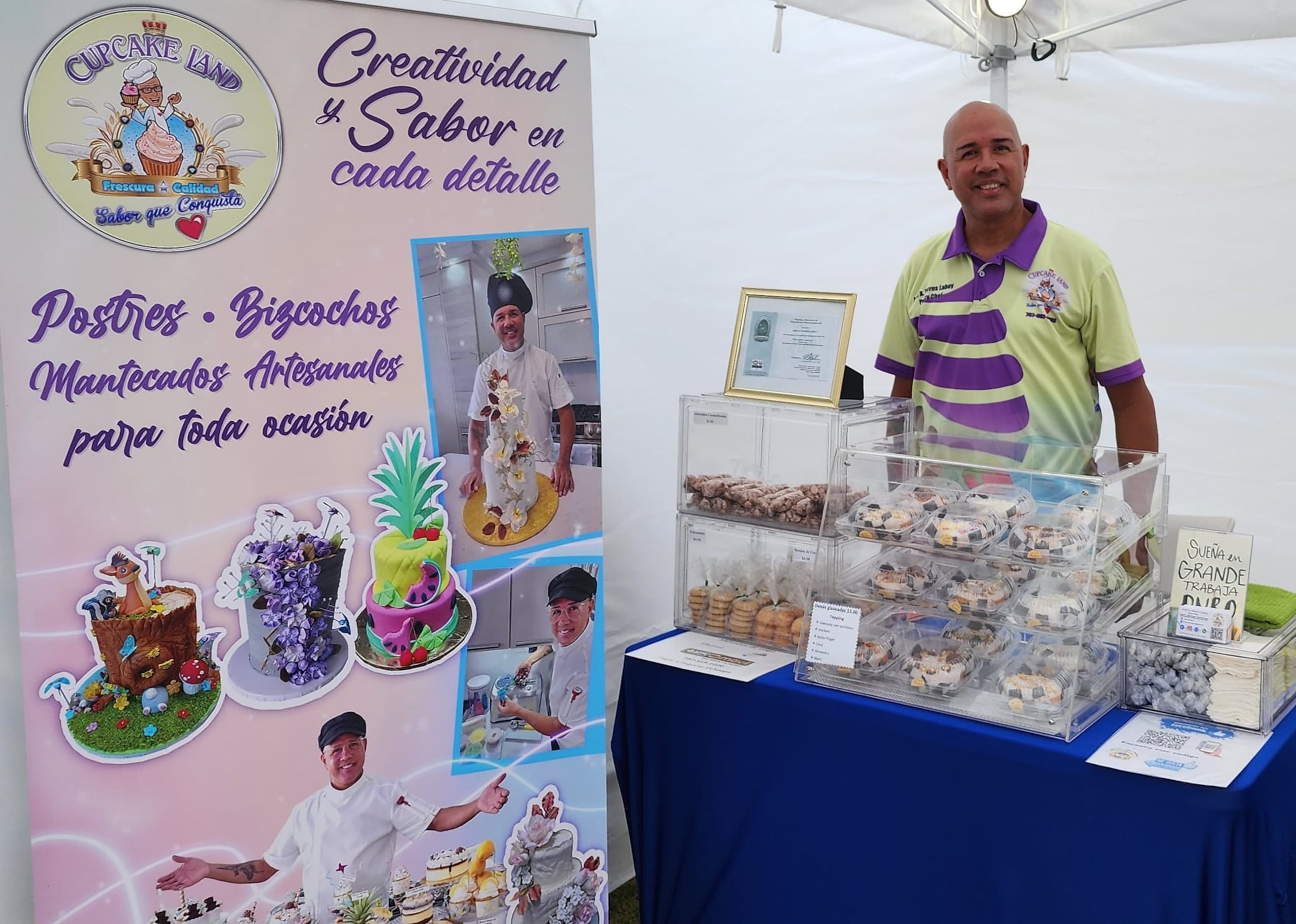 José Ramón Torres Laboy dice que heredó el sabor en los postres de su madre, Gladys Violeta Laboy Moctezuma.