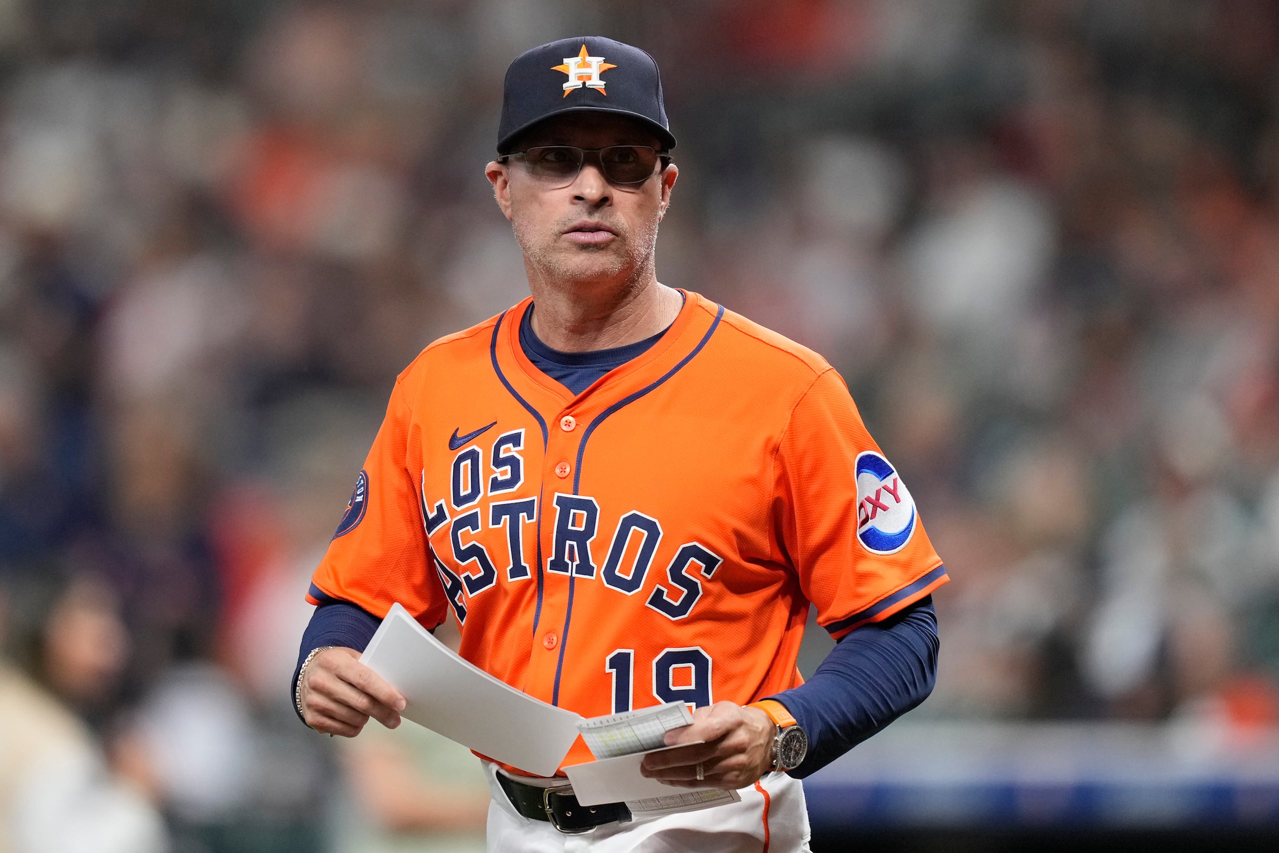 El mánager boricua de los Astros, Josué "Joe" Espada.