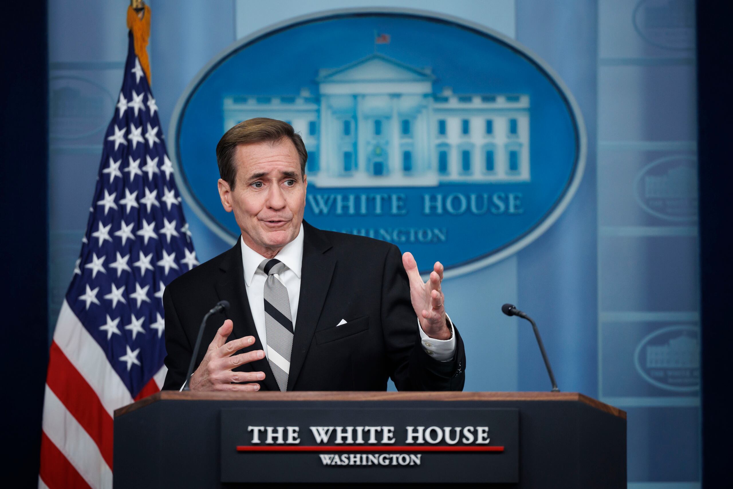 John Kirby, portavoz del Consejo de Seguridad de la Casa Blanca.