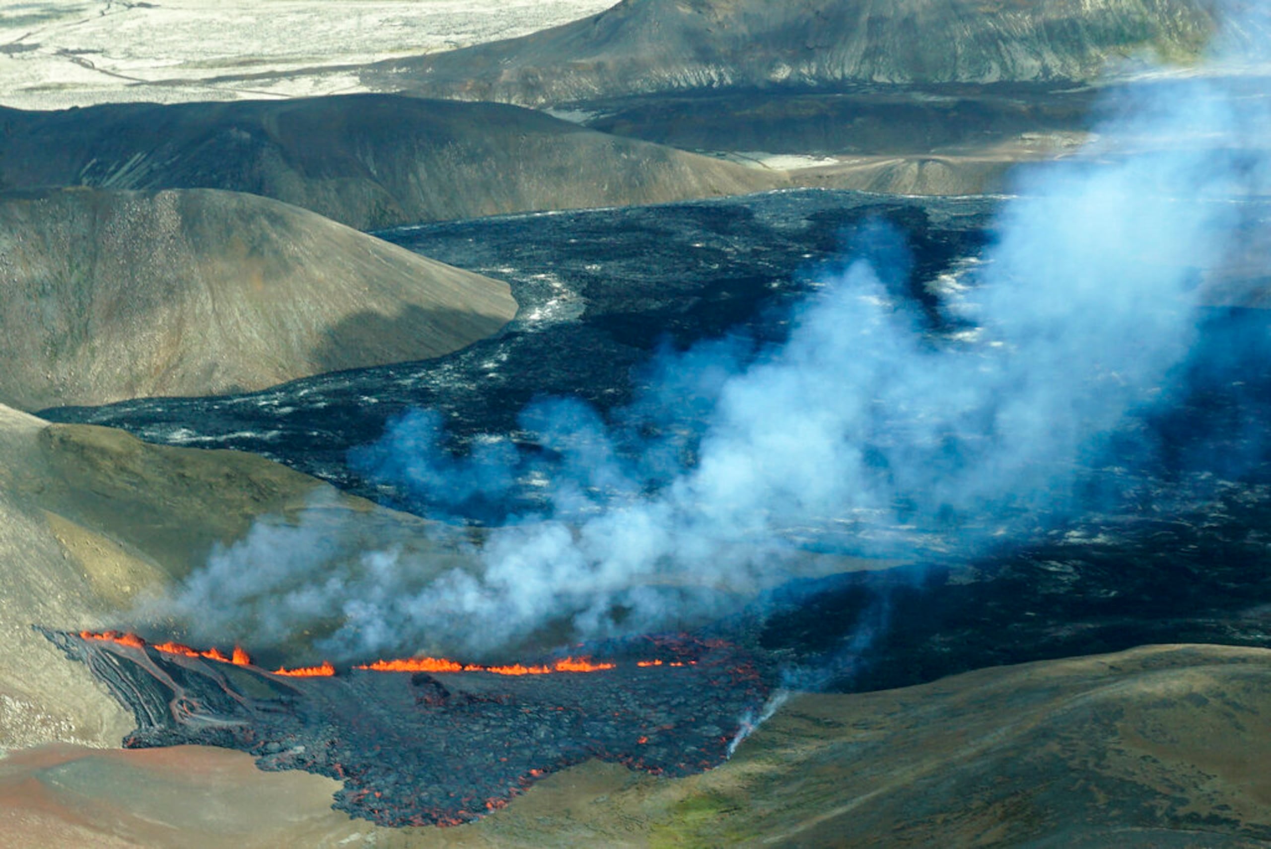 Temen una nueva erupción volcánica en Islandia.