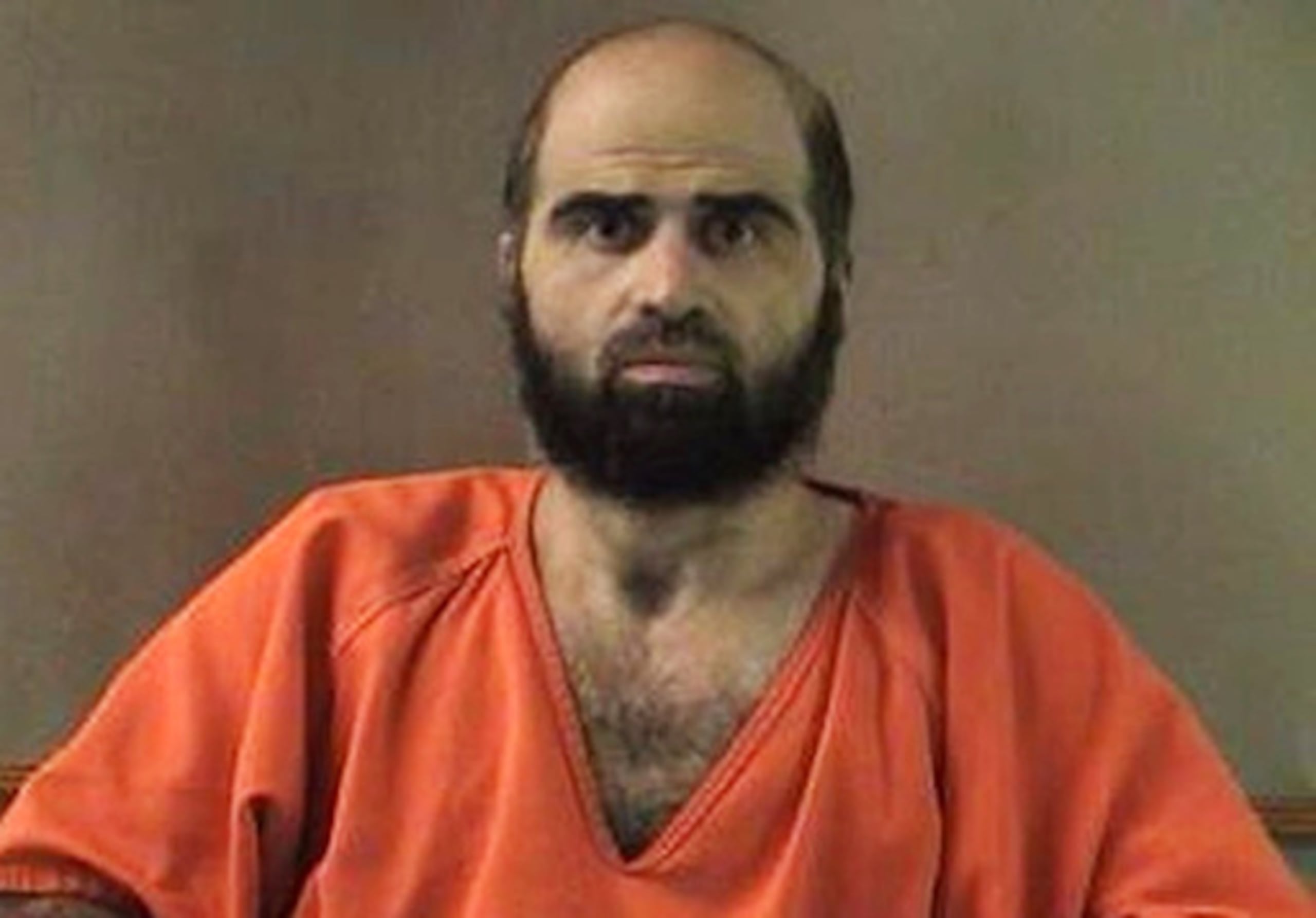 Esta fotografía sin fecha, facilitada por el Departamento del Sheriff del condado de Bell, muestra al expsiquiatra del Ejército, el comandante Nidal Hasan.
