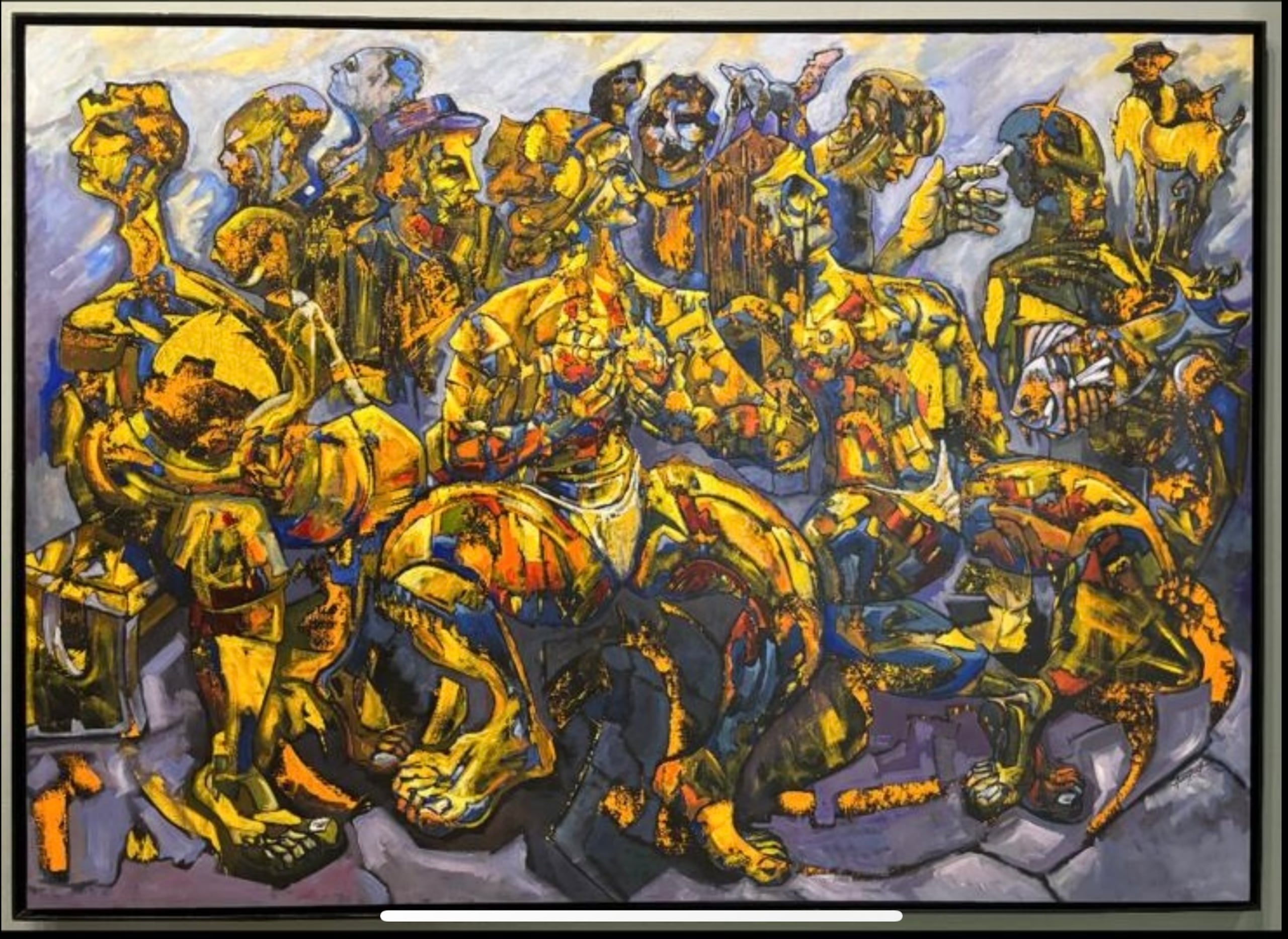 "La Ceremonia de la Cohoba", del artista Marcos A. Alegría