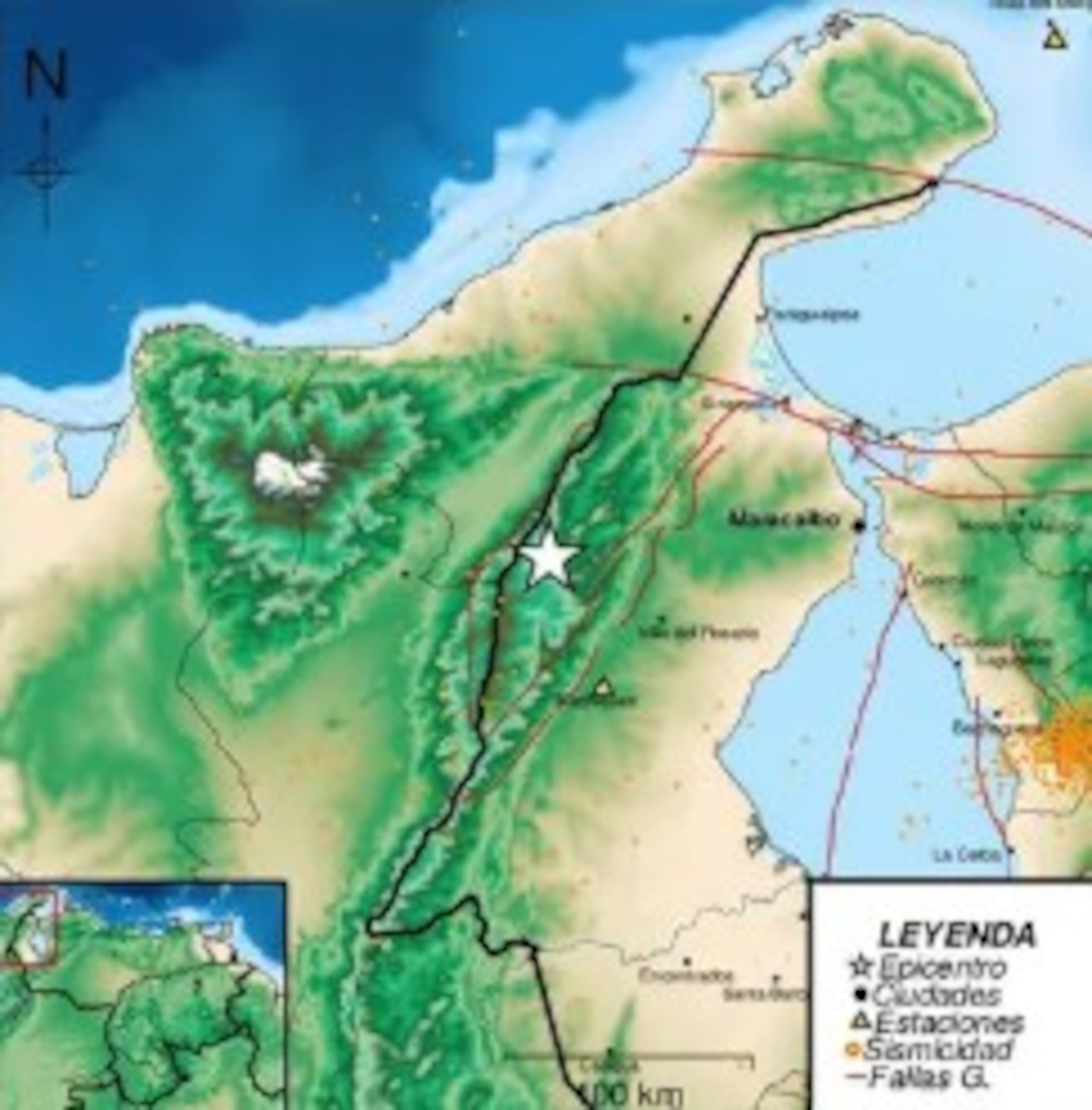 El epicentro se localizó en el estado de Zulia.