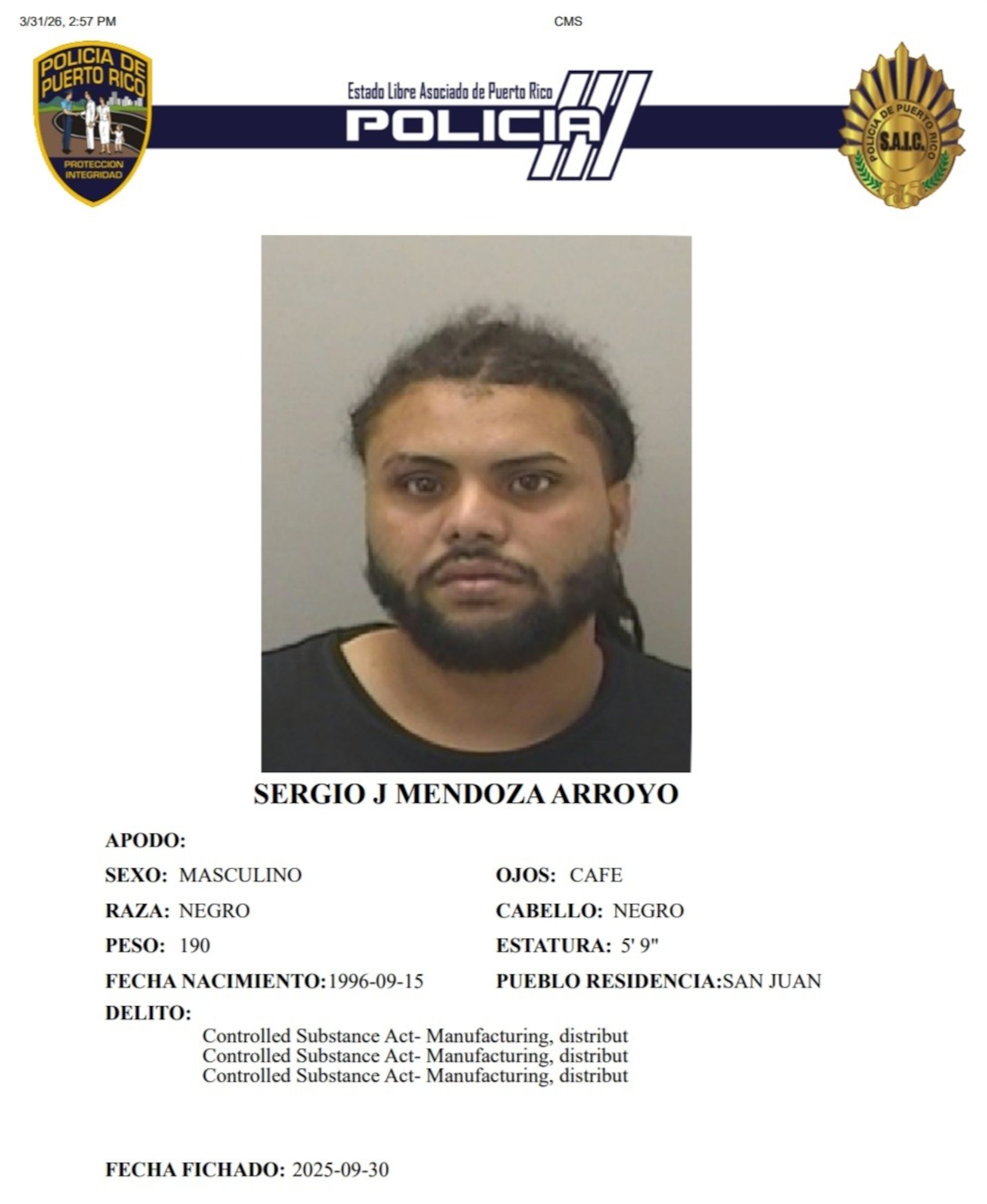 Sergio J. Mendoza Arroyo, fue asesinado en la marginal Luis Muñoz Rivera, en Santurce.