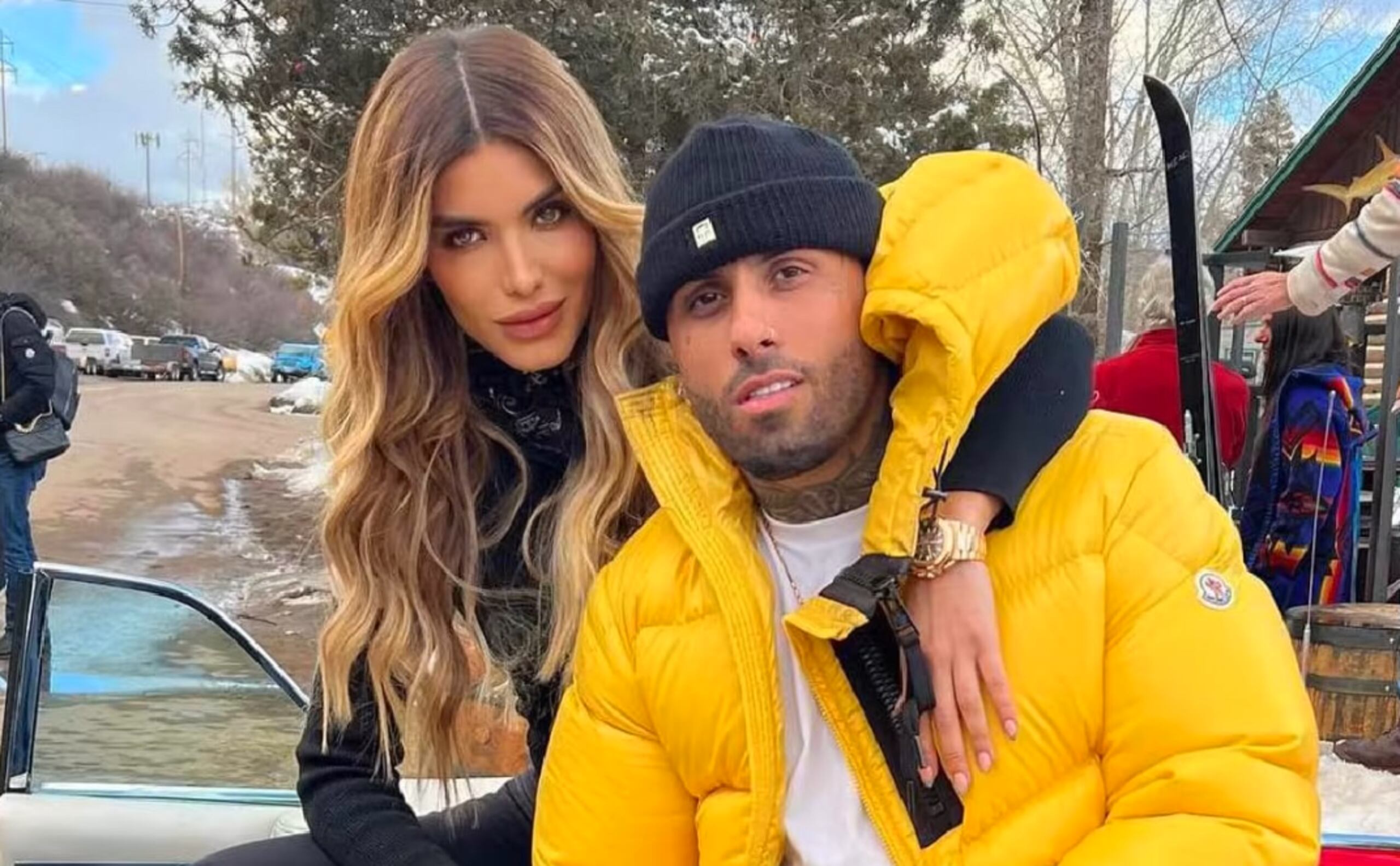 Génesis Aleska y Nicky Jam.