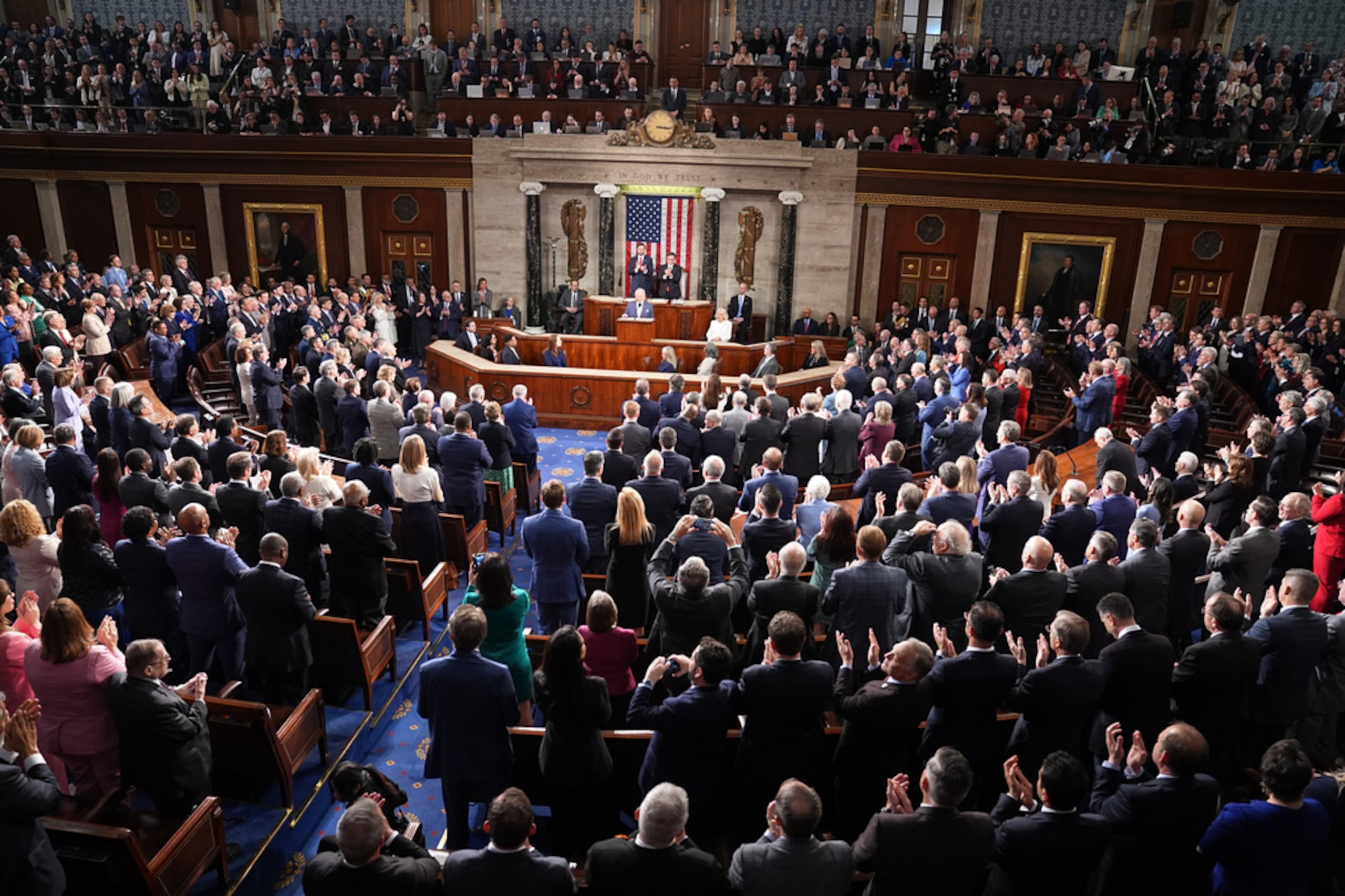 El rey Carlos III de Gran Bretaña se dirige a una sesión conjunta del Congreso en la Cámara de Representantes del Capitolio de Estados Unidos, el 28 de abril de 2026, en Washington.