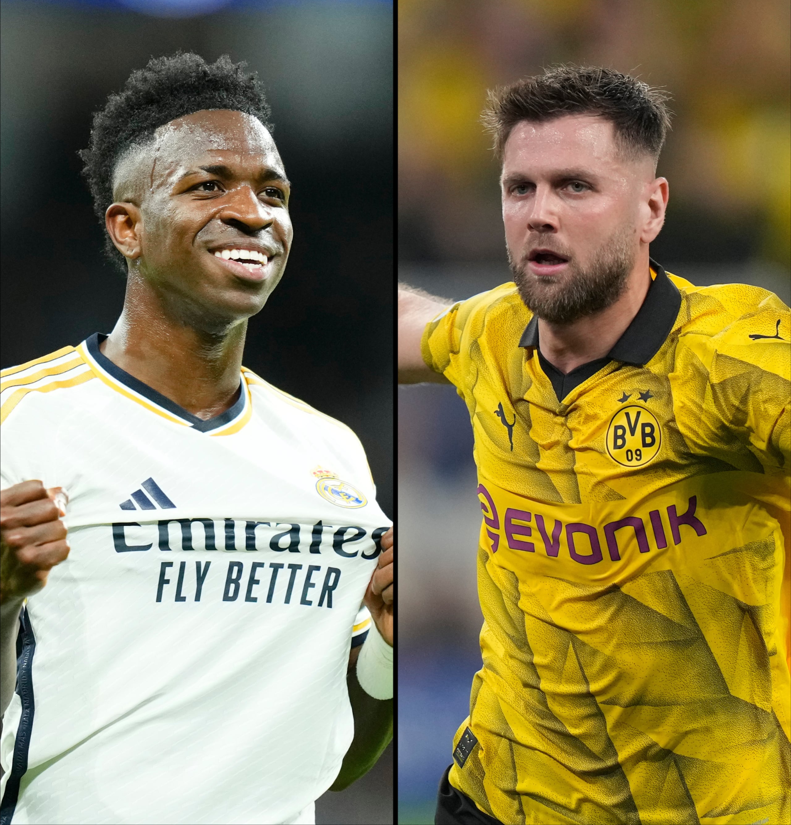 Vinícius Júnior y Niclas Füllkrug serán unas de las figuras principales en la final de la Champions League entre el Real Madrid y el Borussia Dortmund.