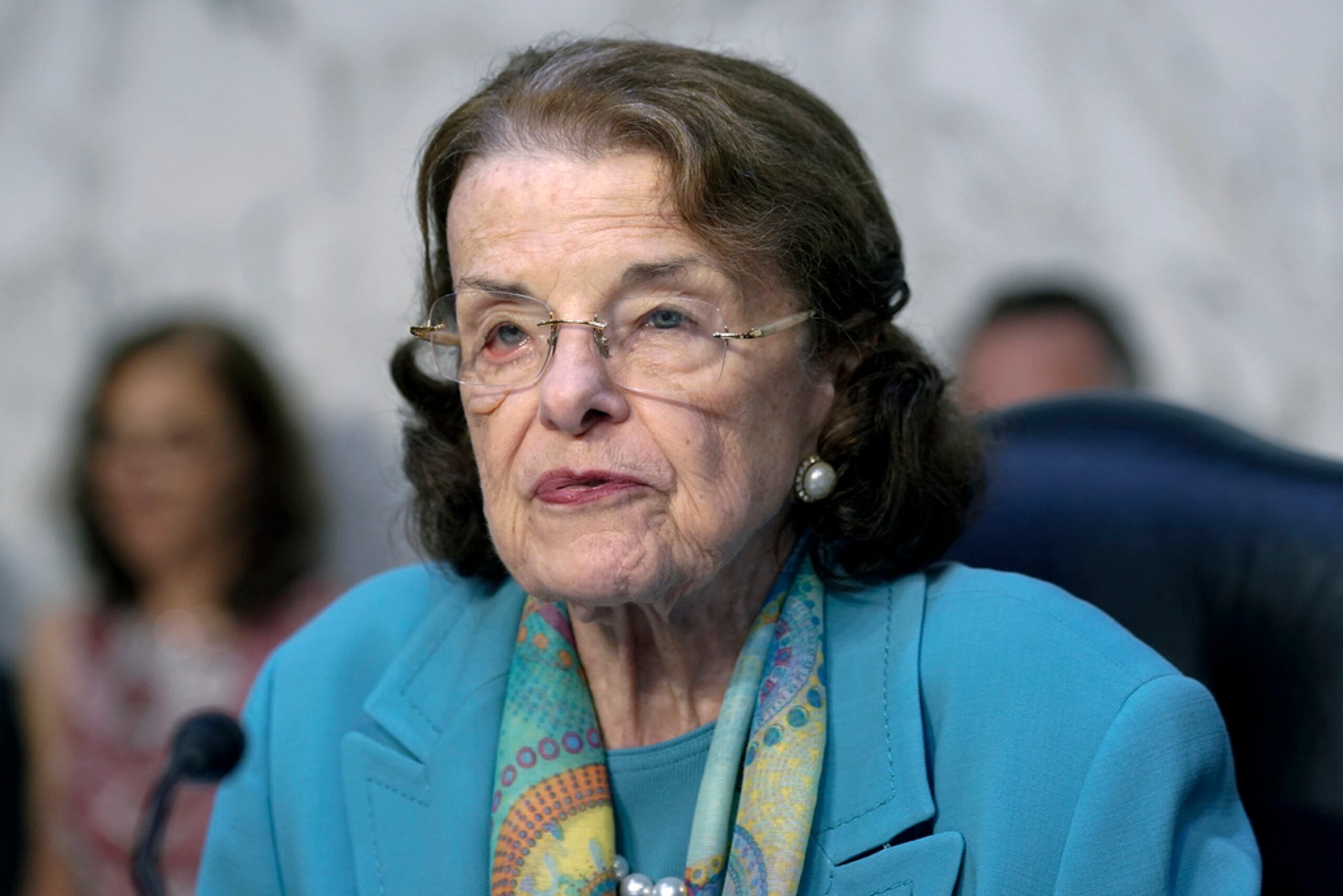 La senadora demócrata Dianne Feinstein en el Congreso el 12 de julio de 2023.