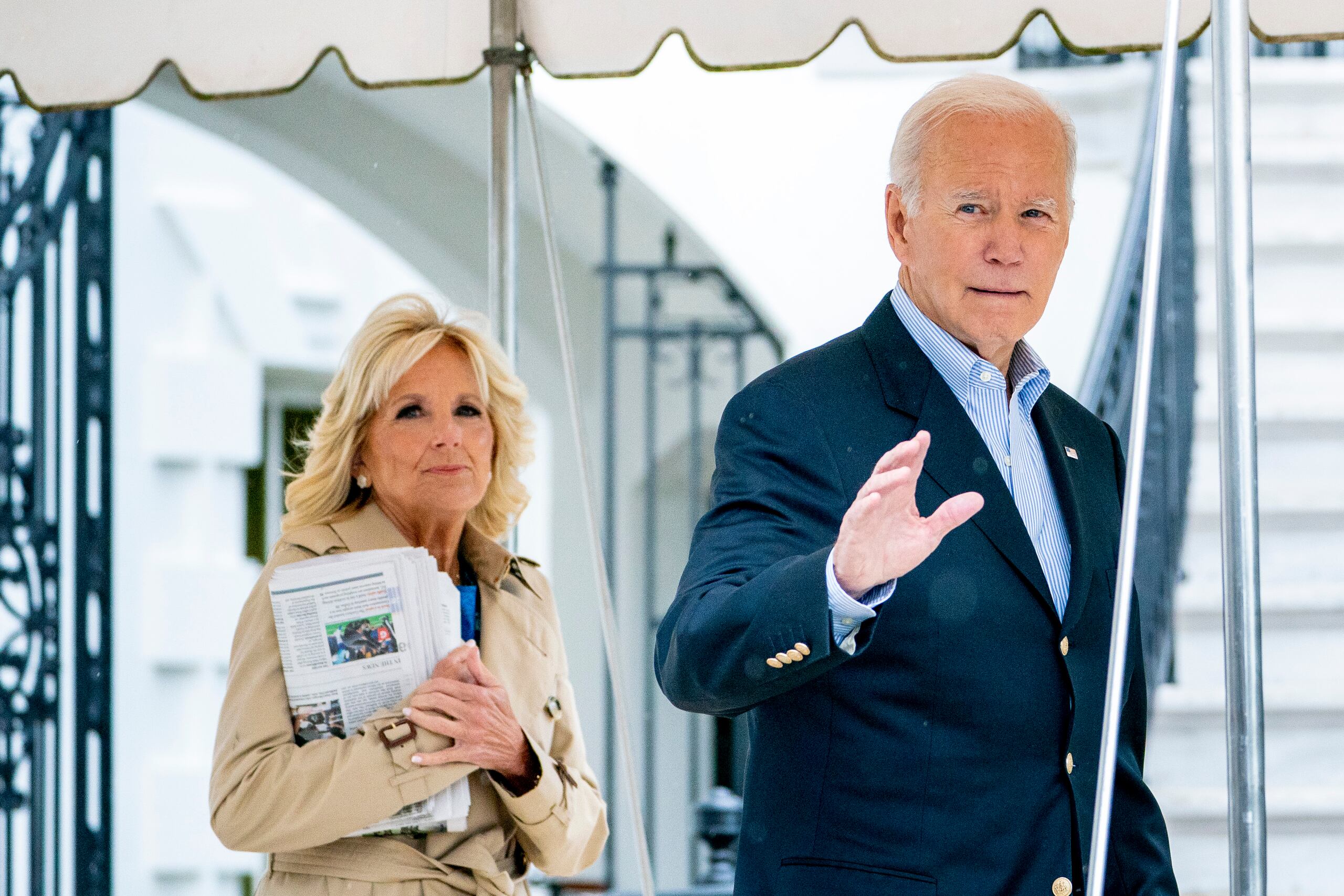 El presidente Joe Biden y la primera dama Jill Biden (Foto AP /Andrew Harnik)