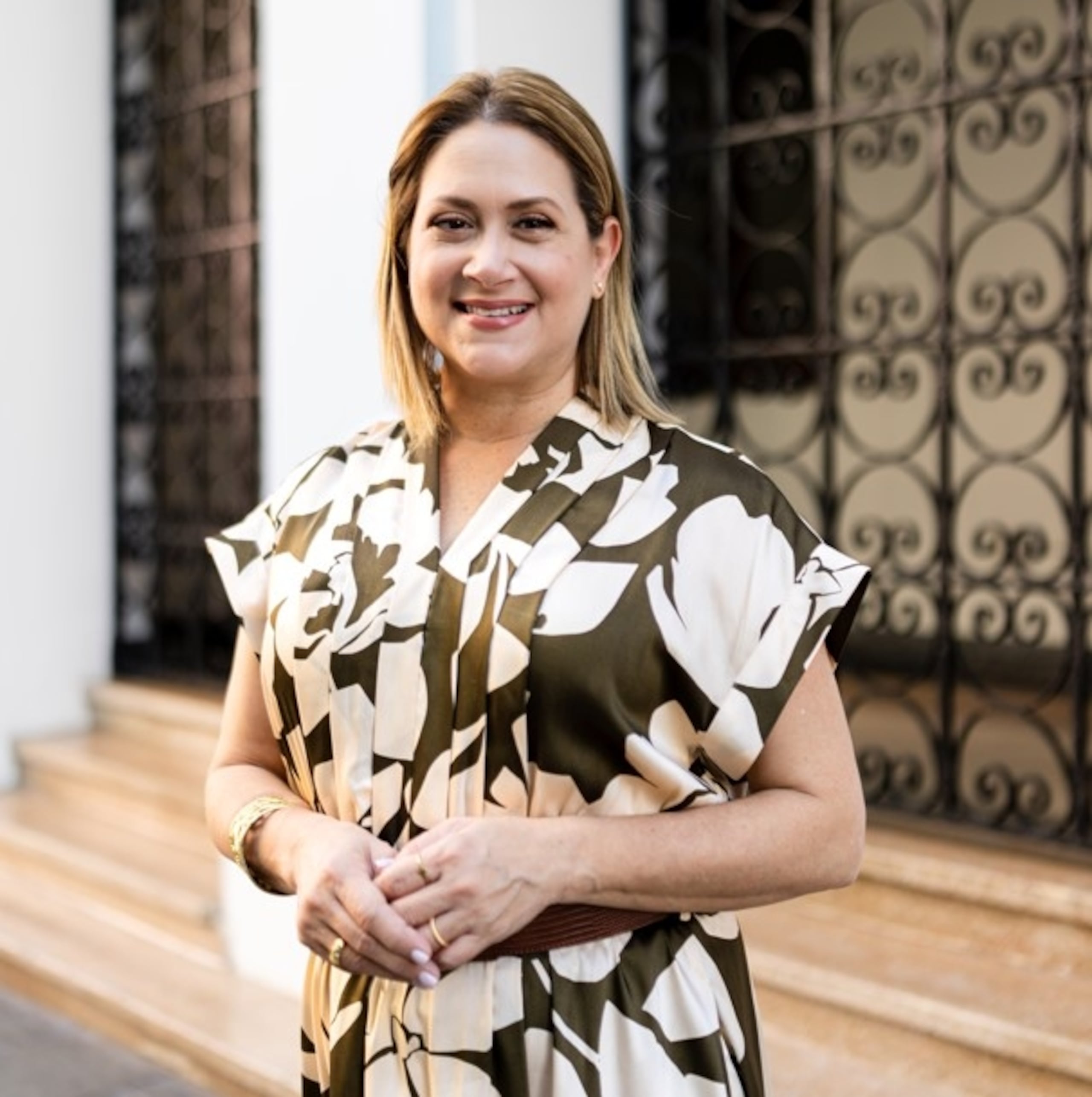 Maritere González, primera dama y presidenta del Comité Organizador de las Fiestas de la Calle San Sebastián.