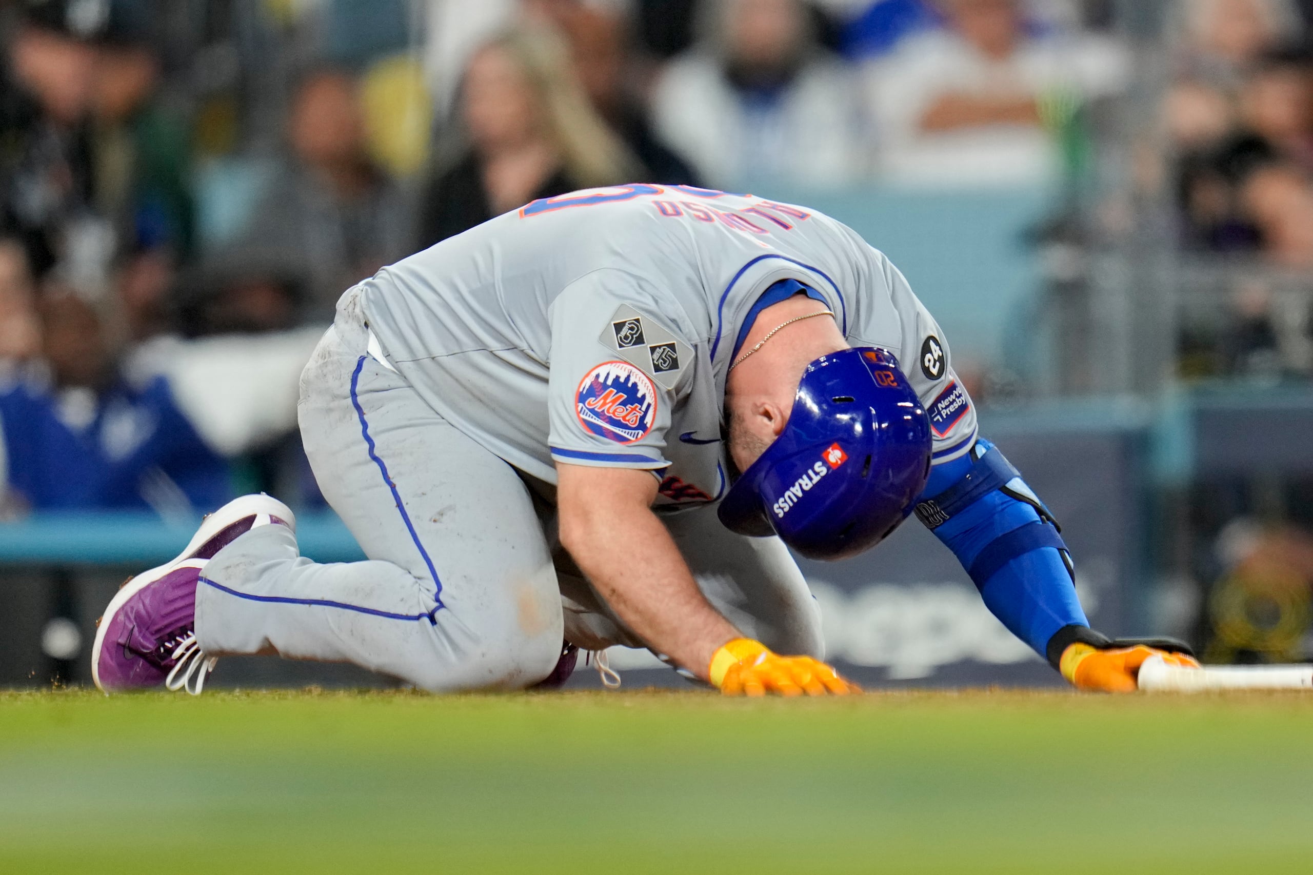 Pete Alonso no esperaba quedar eliminado ayer, en el que puede haber sido su último partido como jugador de los Mets.