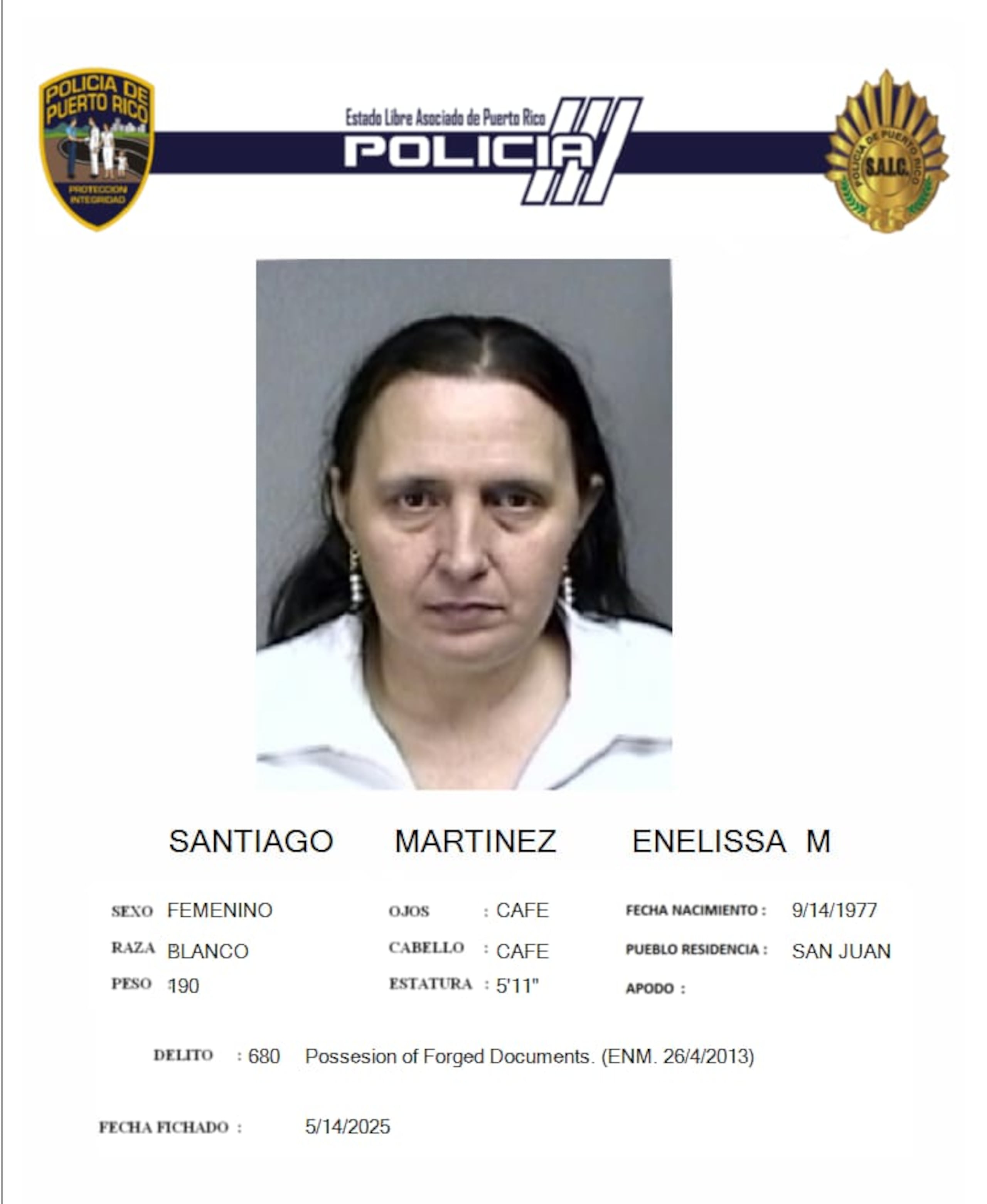 Enelissa María Santiago Martínez, fue acusada por el Departamento de Justicia por defraudar el CARES Act.