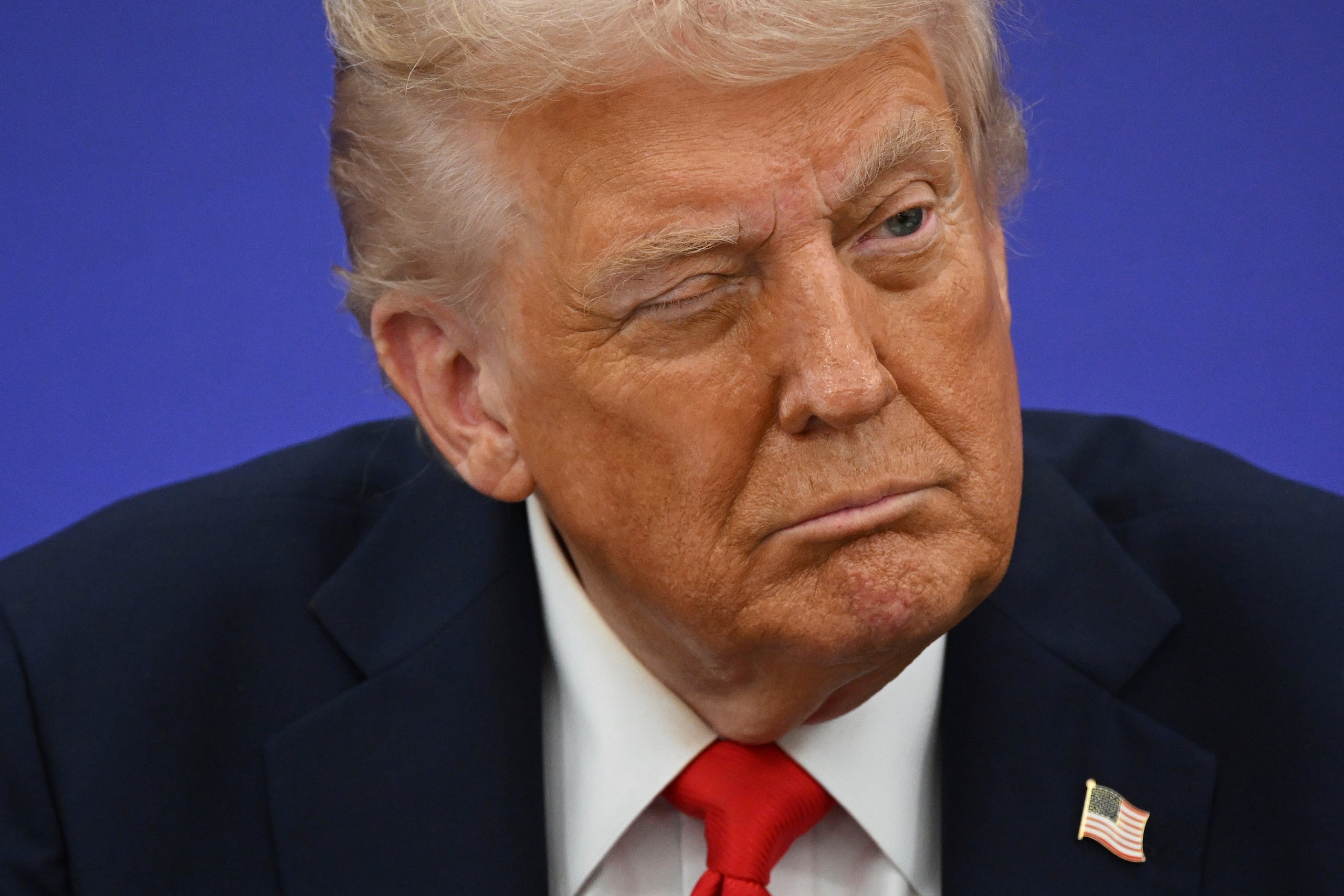 “No creo que tengamos que recurrir al Congreso", dijo. (Leon Neal/Pool Photo via AP)