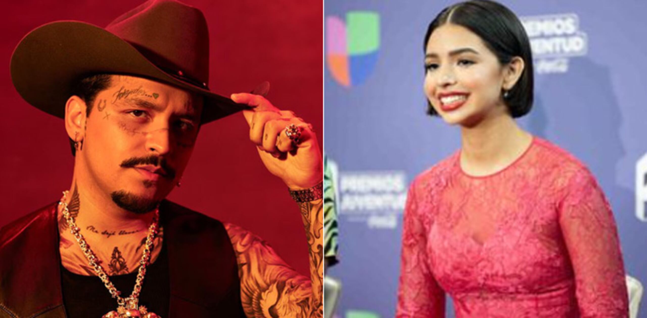 Christian Nodal y Ángela Aguilar