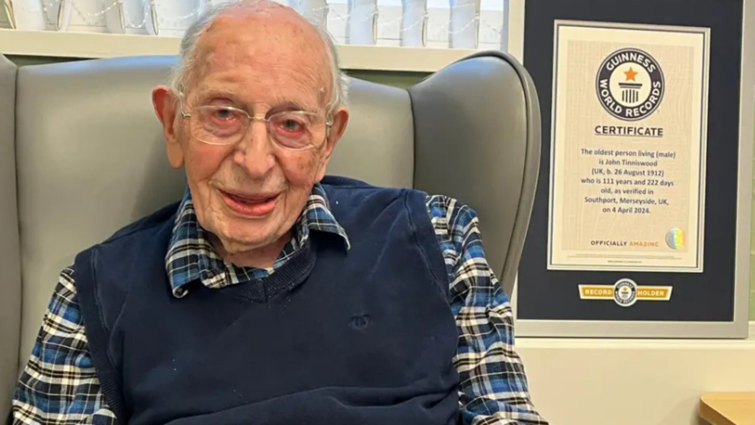 John Alfred Tinniswood, un contador jubilado y bisabuelo, obtuvo el record Guinness en abril pasado.