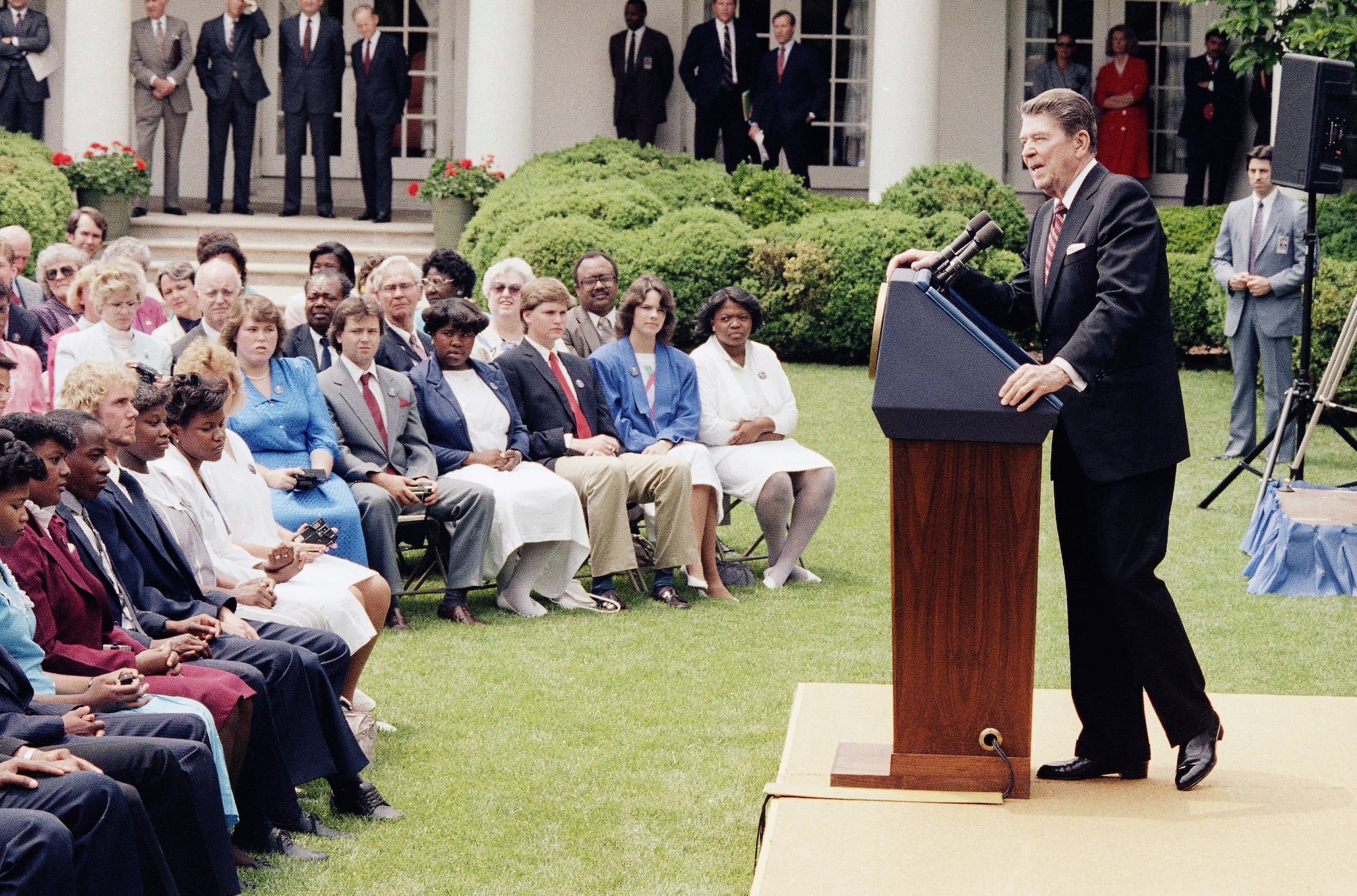 El anuncio utilizaba parte de un discurso de Ronald Reagan para afirmar que al exmandatario republicano no le gustaban los aranceles.
