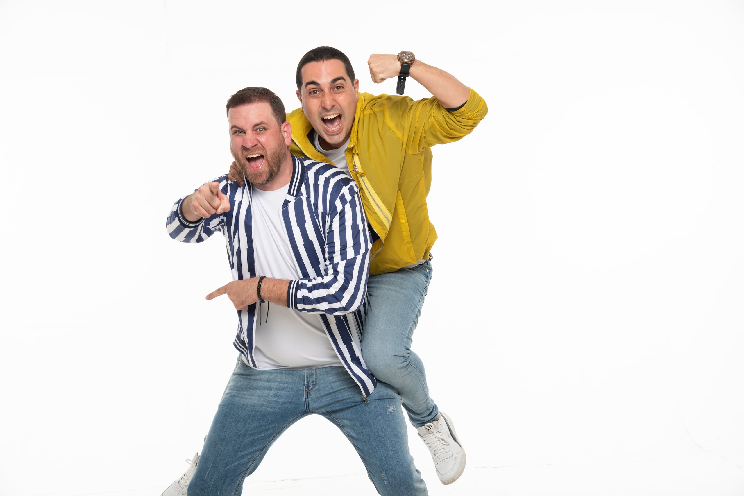 Danilo Beauchamp y Alejandro Gil conforman la pareja principal del programa “El Reguero" de La Nueva 94 FM.