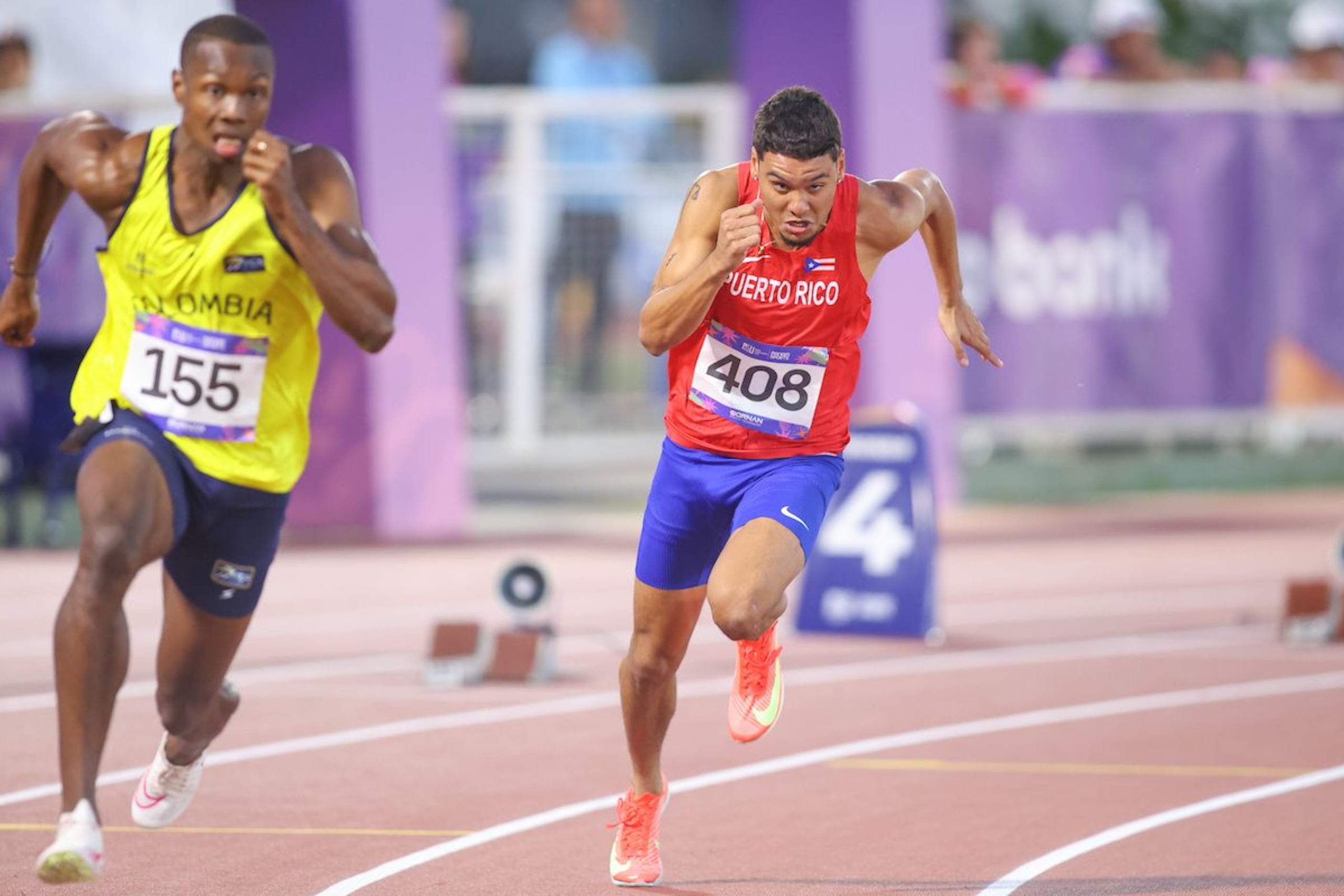 José Figueroa durante su prueba en los Juegos Panamericanos Junior Asunción 2025.